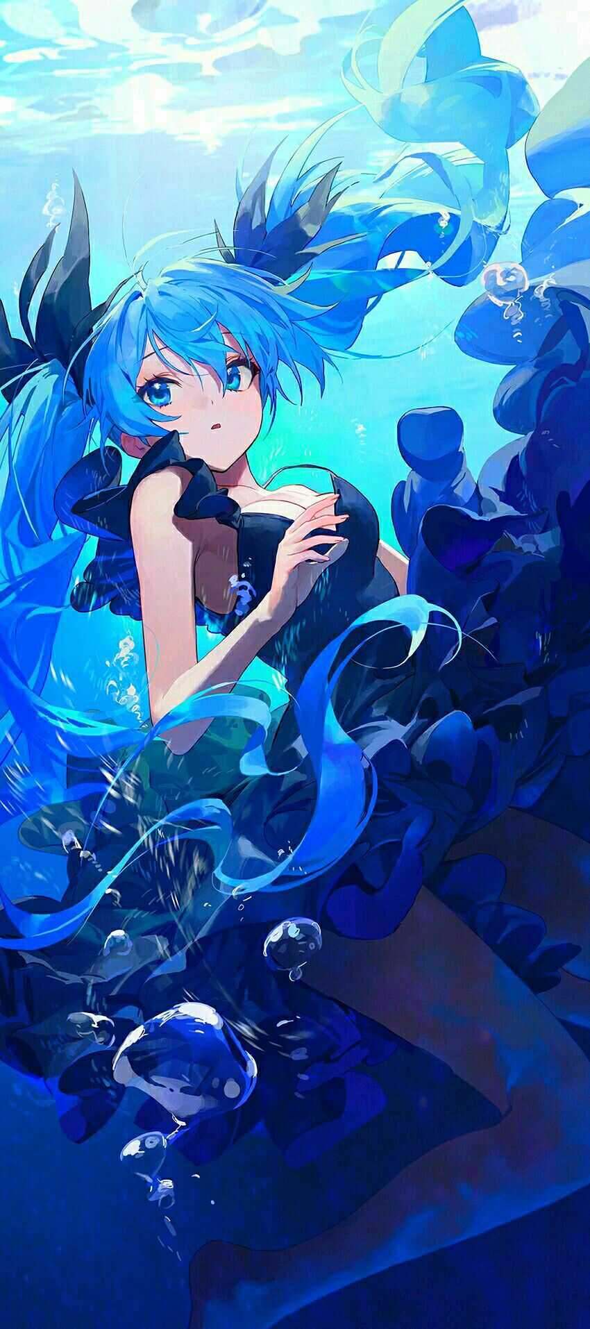 850x1914 Hatsune Miku Wallpaper