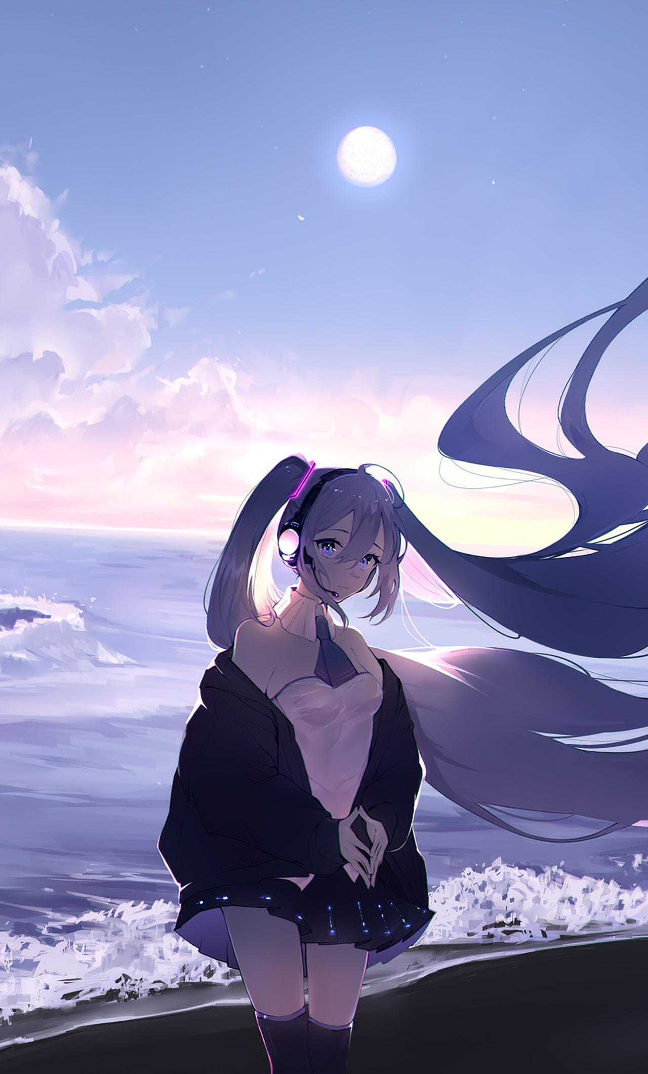 1280x2120 Hatsune Miku Long Hairs 4k iPhone HD 4k Wallpaper, Image, Background, Photo and Picture