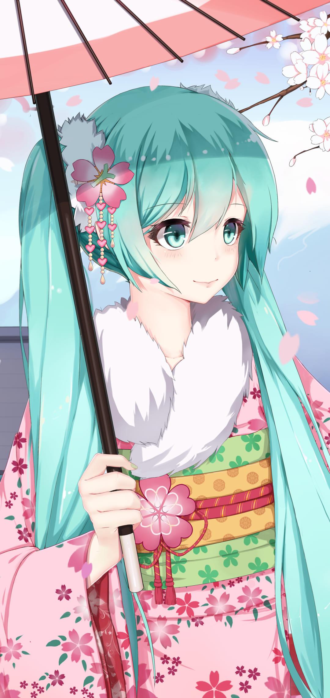 1080x2280 Hatsune Miku iPhone Wallpaper { 4k & HD }
