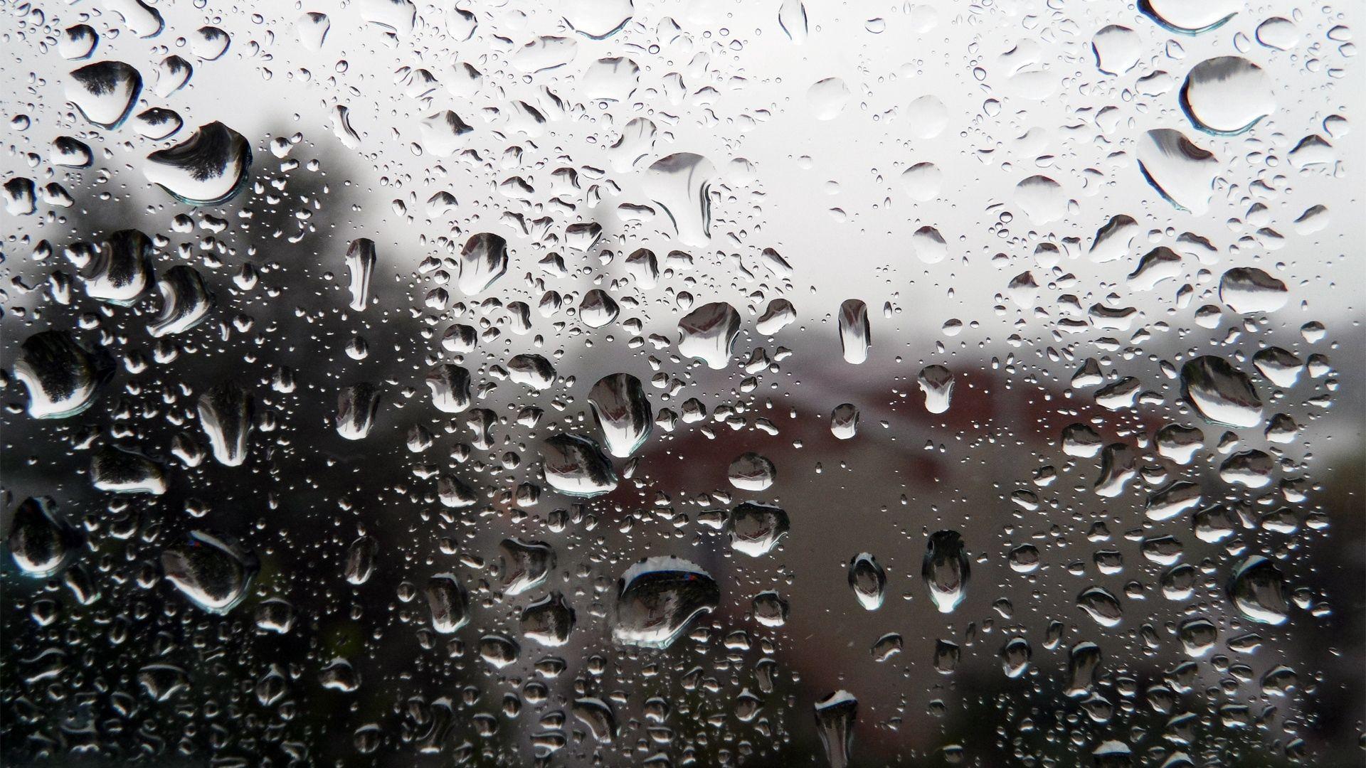 1920x1080 Download wallpaper 1920x1080 drops, rain, glass HD background