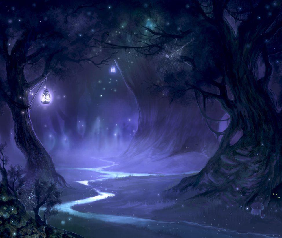 Magical Night Forest Wallpapers Top Free Magical Night Forest