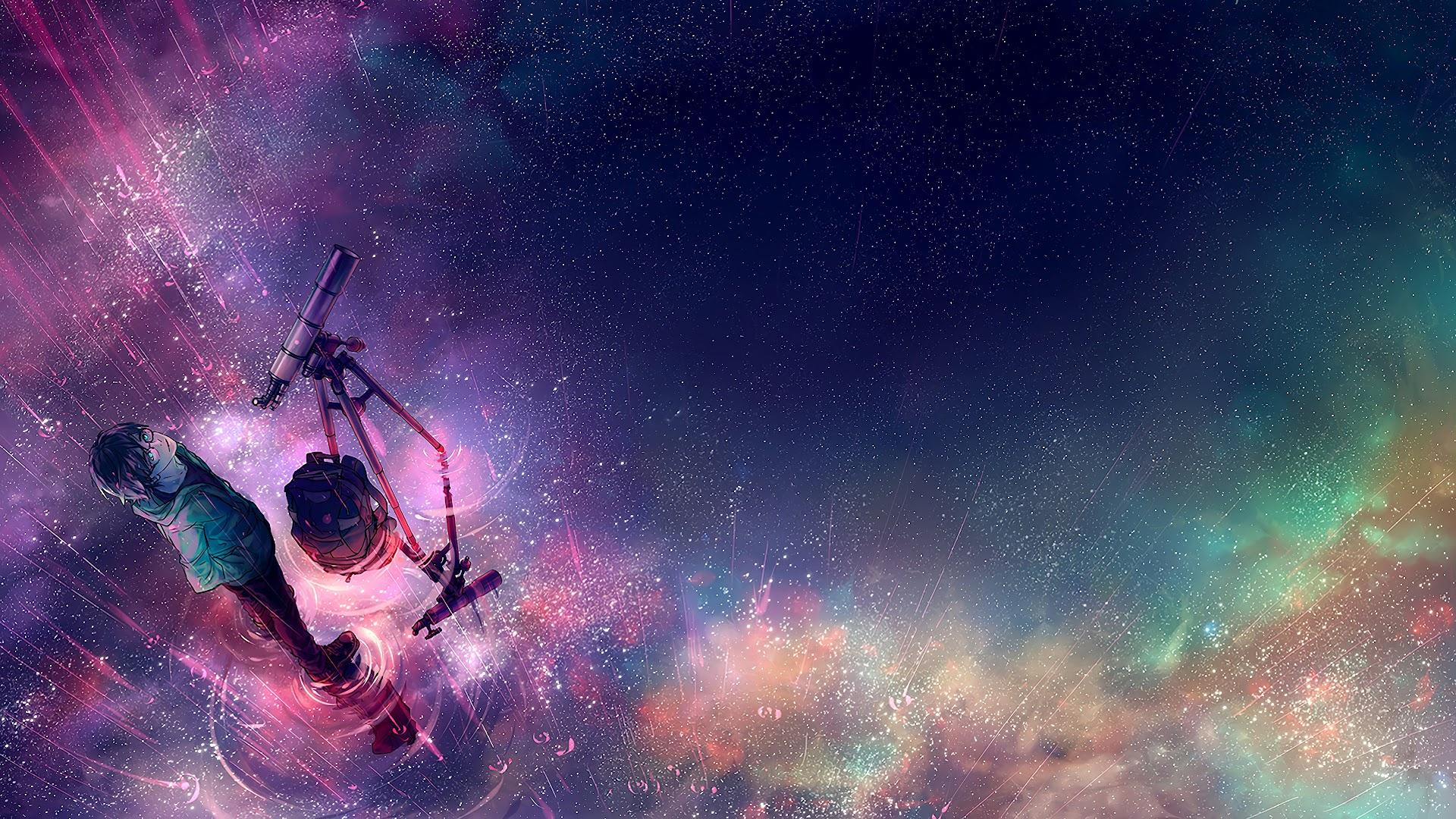 1920x1080 Anime Stars Reflection 4K Wallpaper