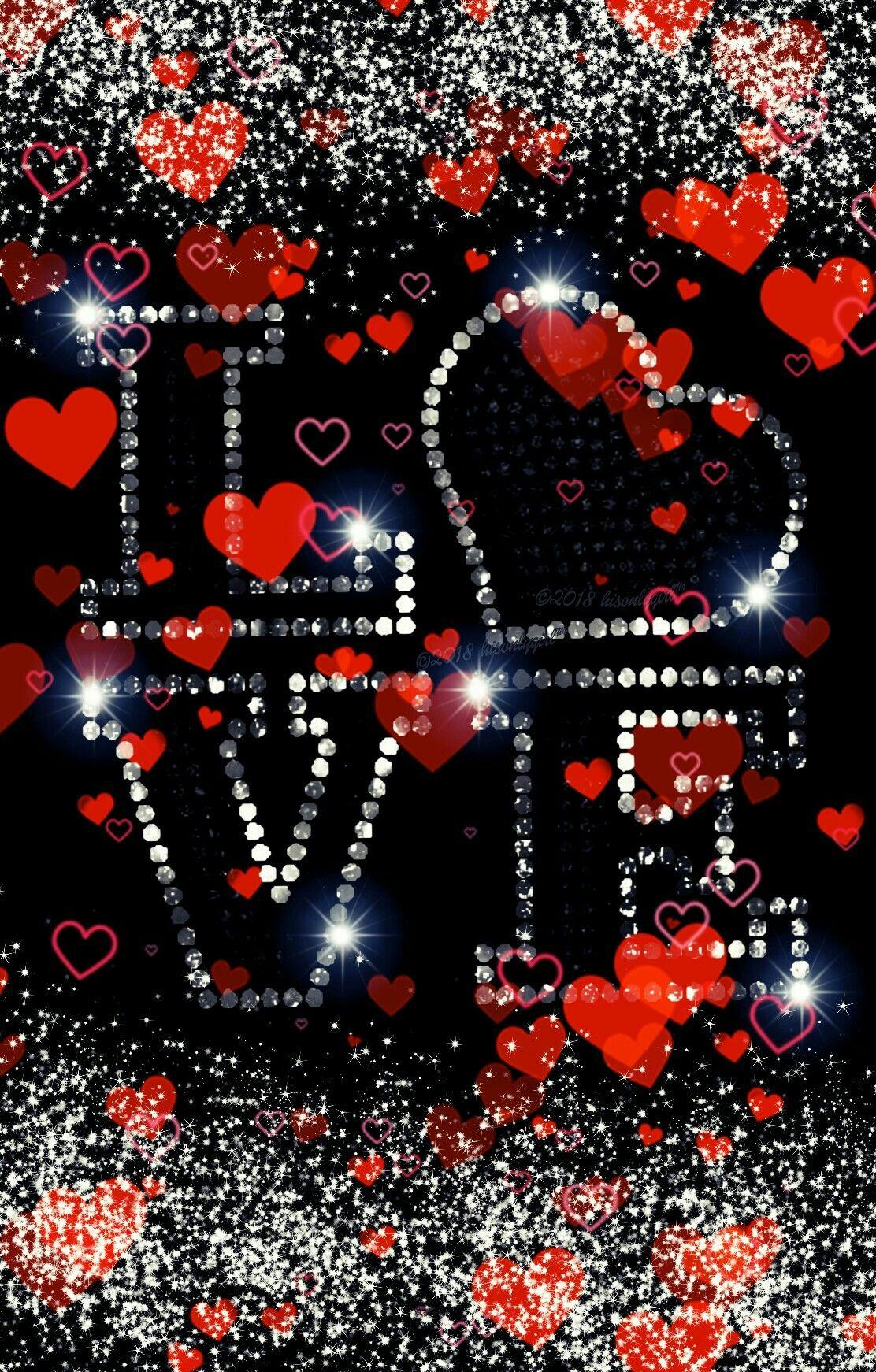 1112x1742 Red hearts love Glitter wallpaper I created for CocoPPa. Heart wallpaper, Love wallpaper, Glitter wallpaper