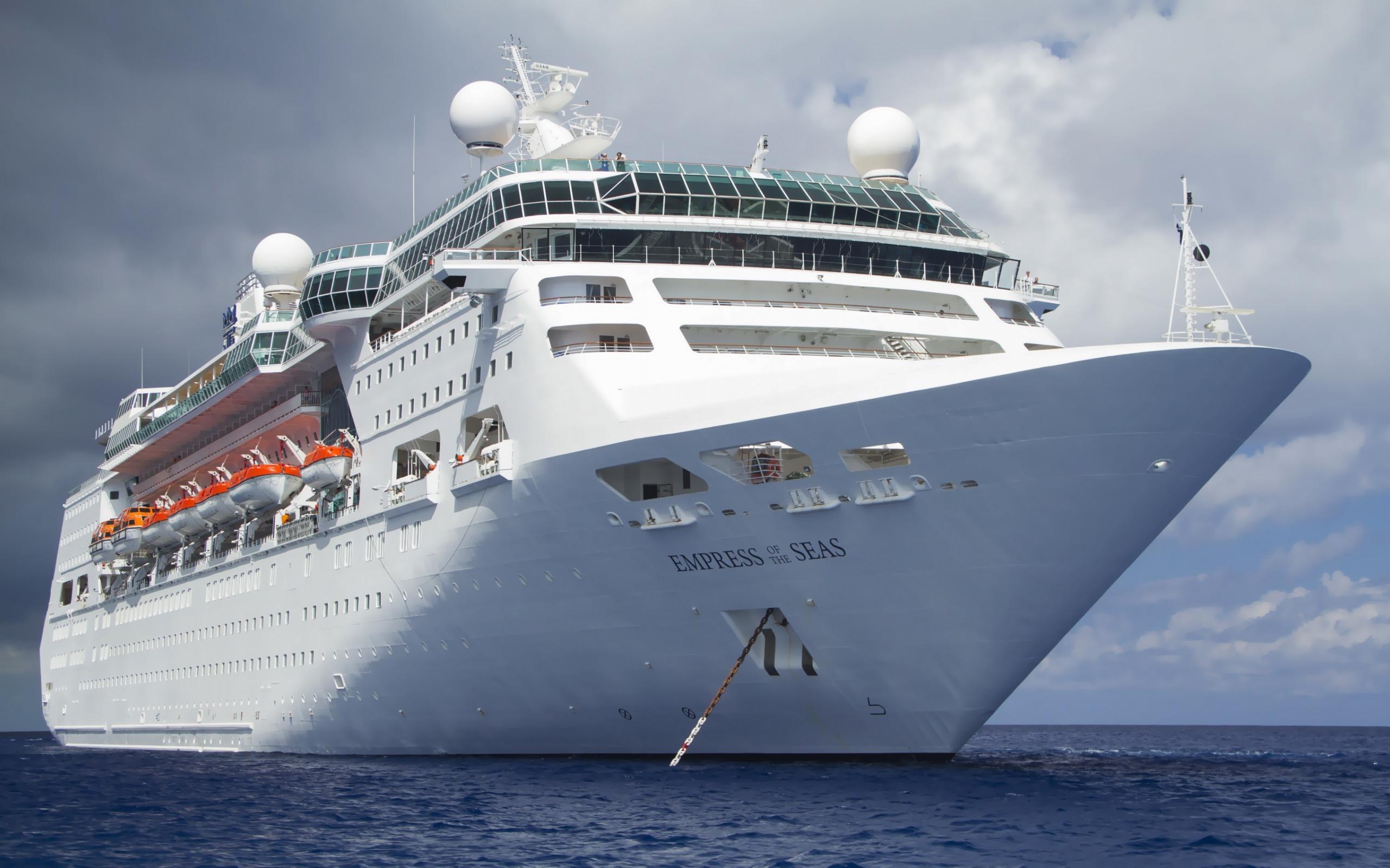 2560x1600 Download wallpaper Empress of the Seas, luxury cruise liner, large passenger white ship, sea, Royal Caribbean International, Cruise Ship for desktop with resolution 2560x1600. High Quality HD picture wallpaper