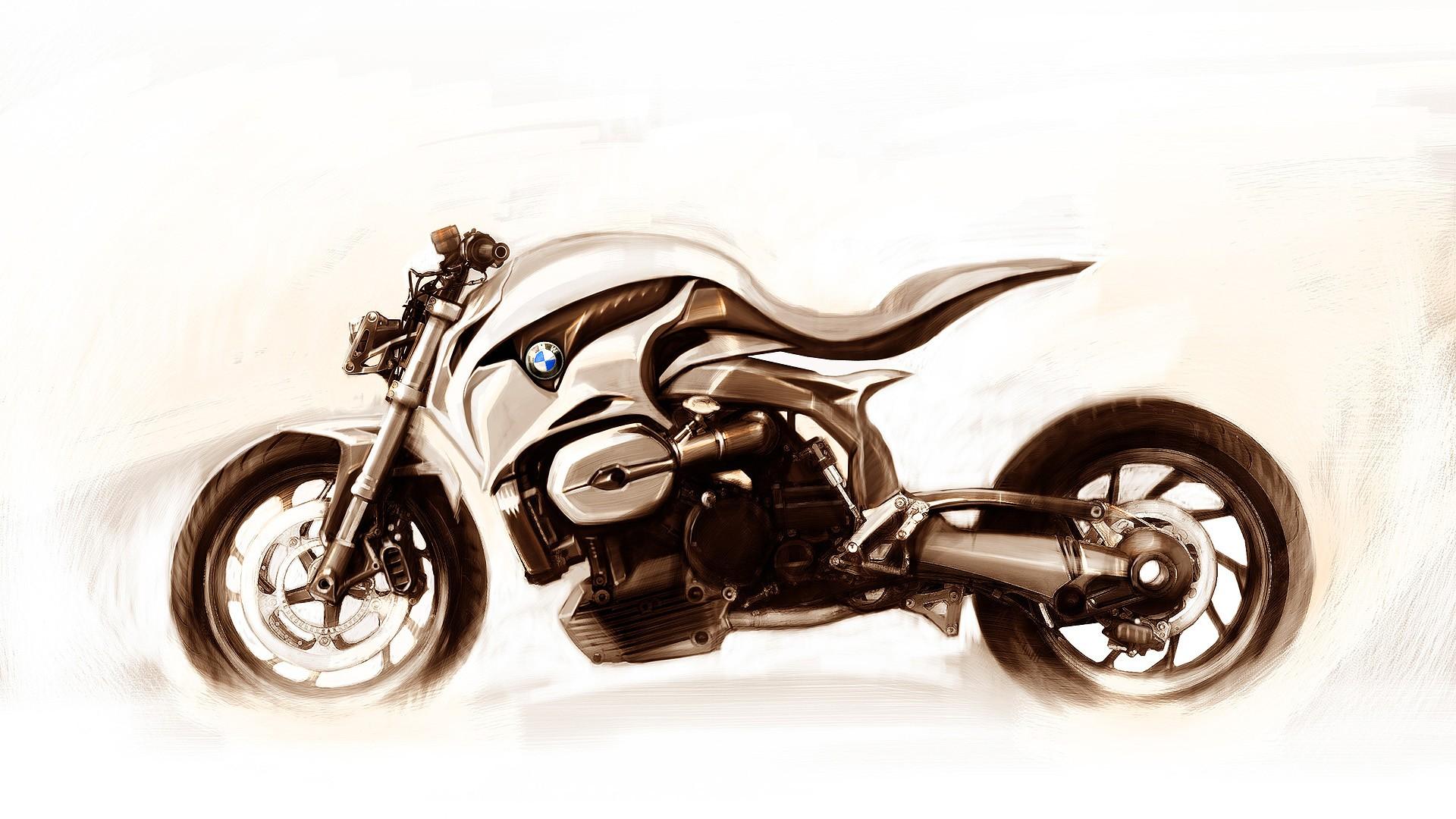 1920x1080 BMW Drawing motorbike concet superbike wallpaperx1080