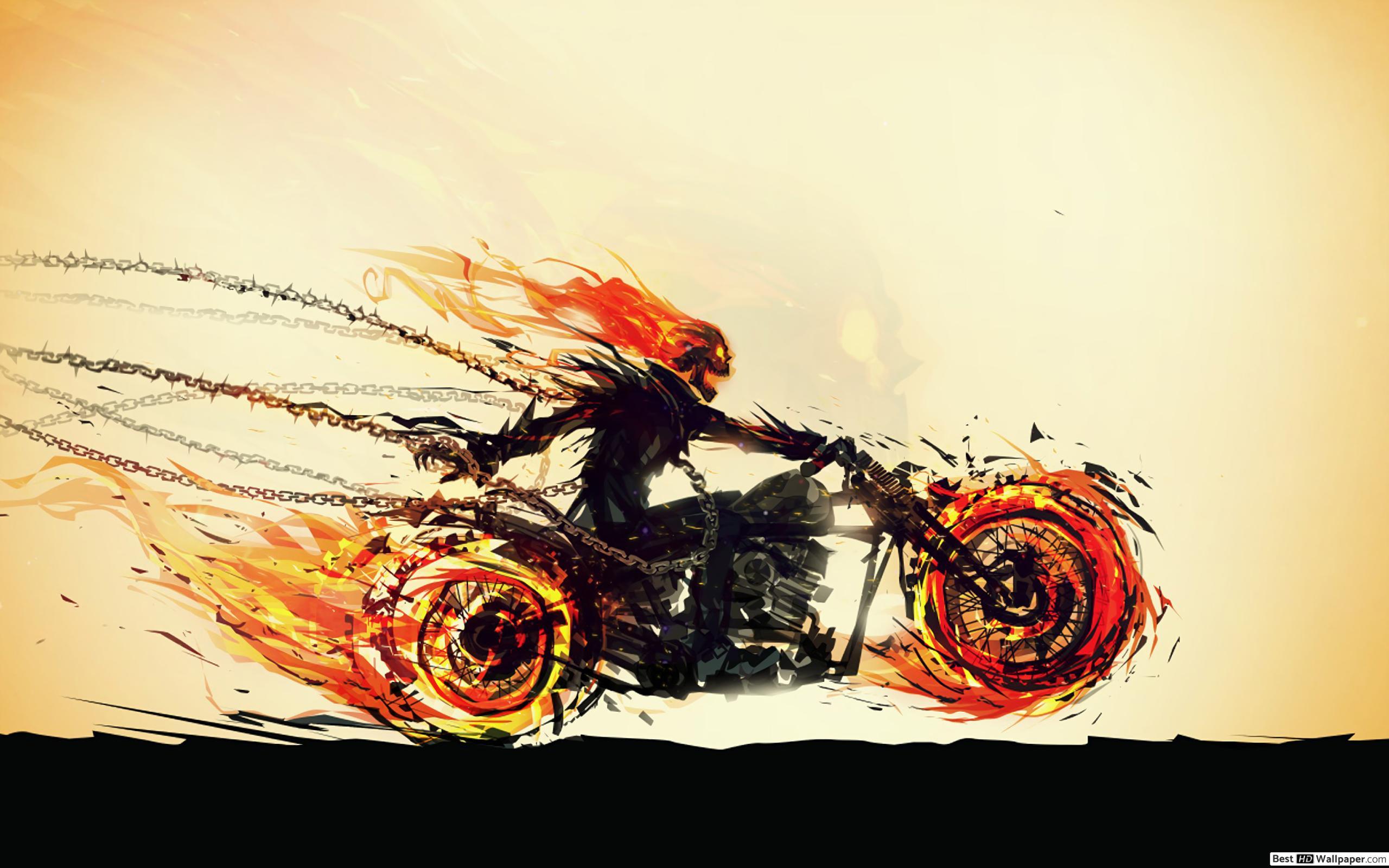 2560x1600 Ghost Rider motorcycle HD wallpaper download