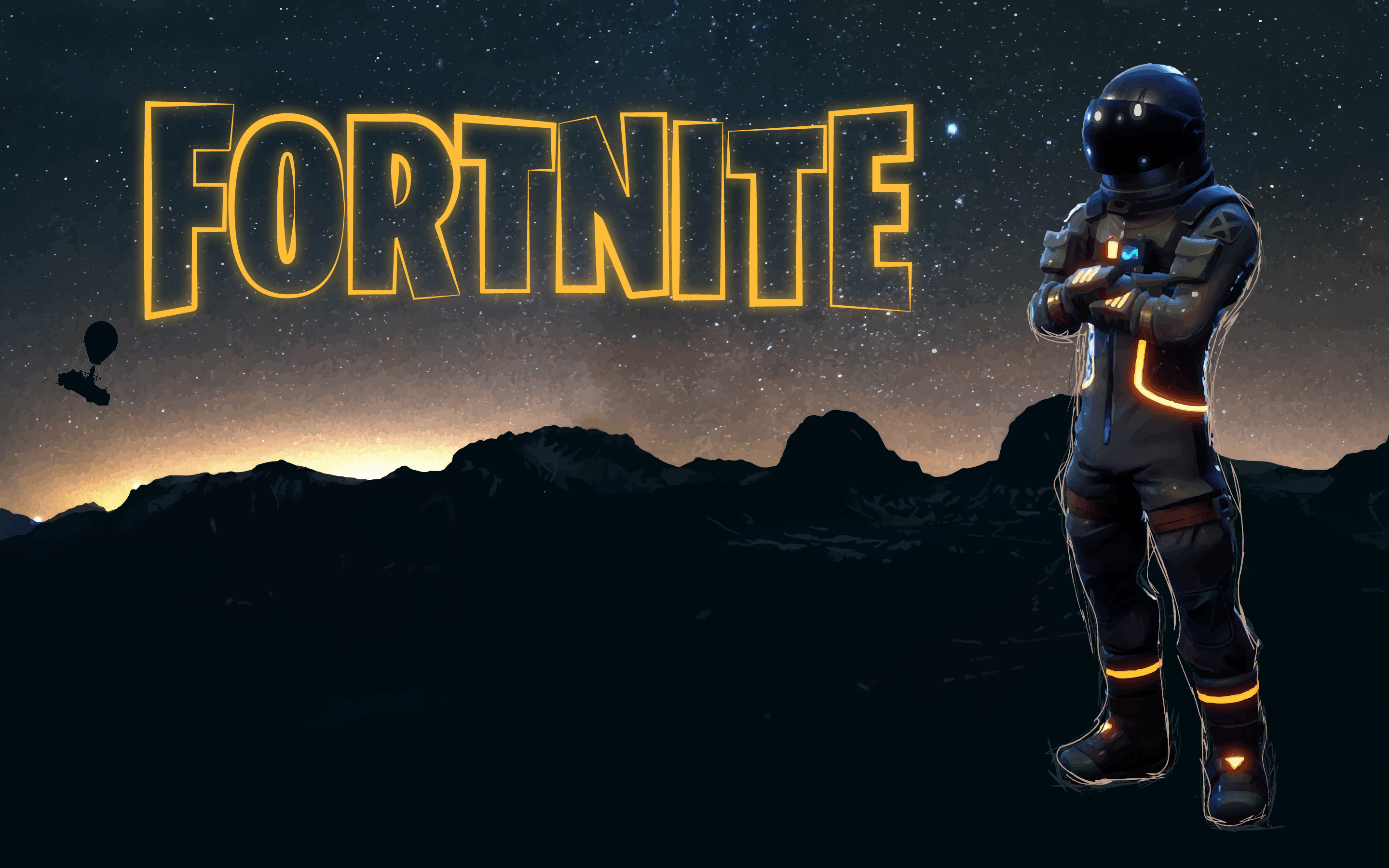 2880x1800 Fortnite Logo Wallpaper