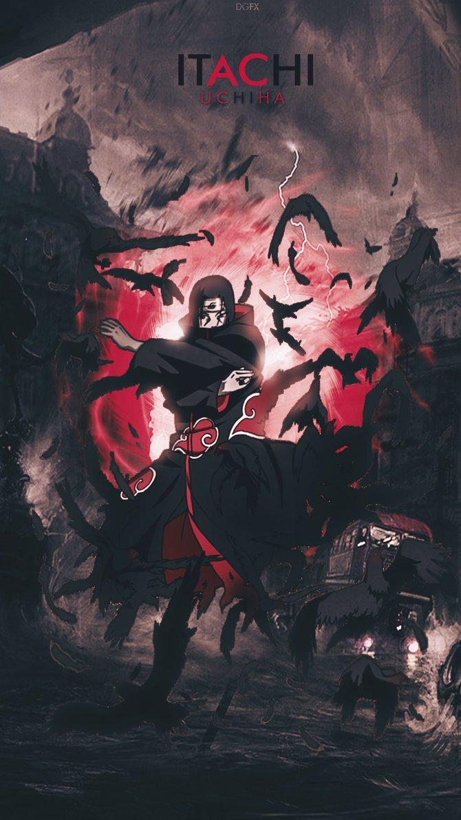 670x1191 Itachi Uchiha Phone Wallpaper
