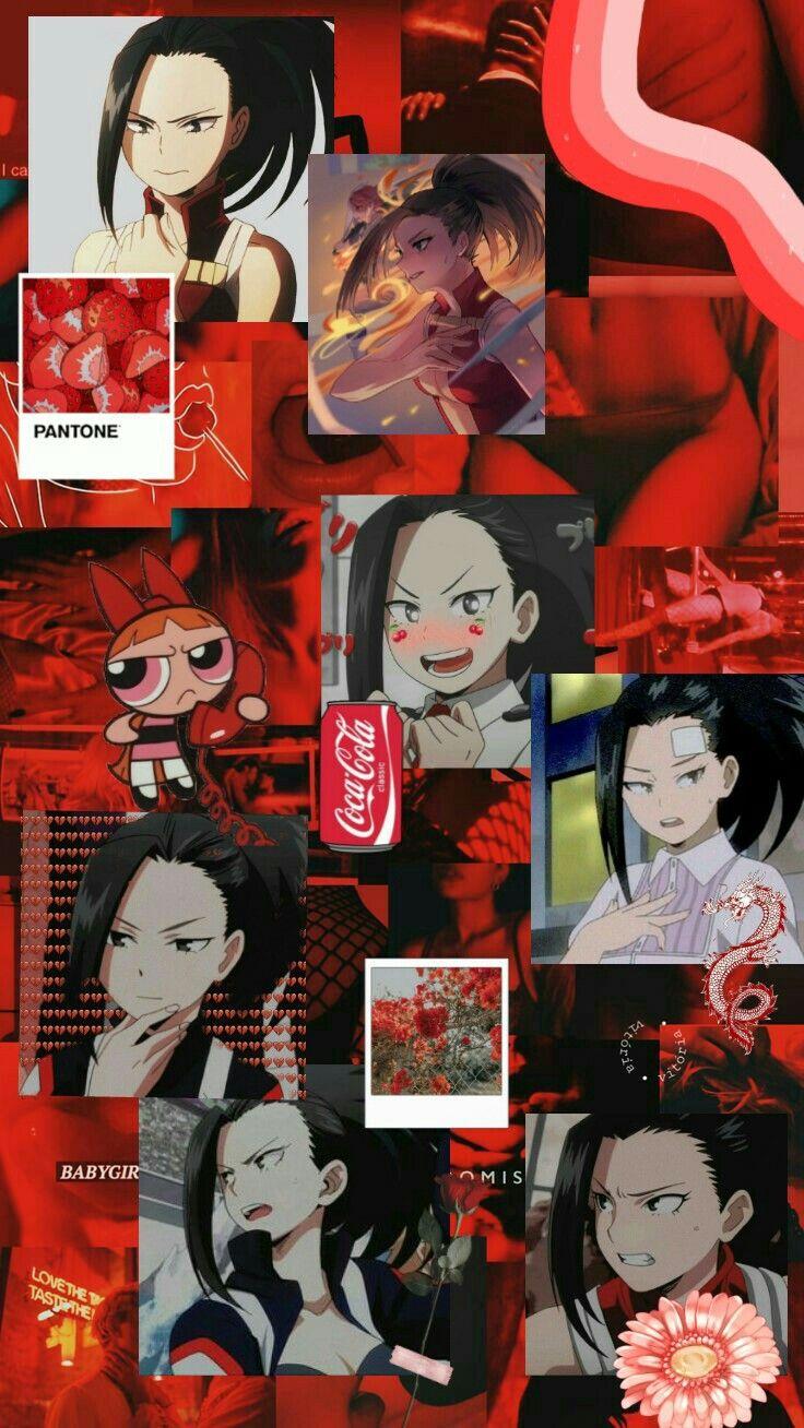 736x1308 Momo yaoyorozu mha red aesthetic wallpaper. Cool anime wallpaper, Cute anime wallpaper, Anime wallpaper phone