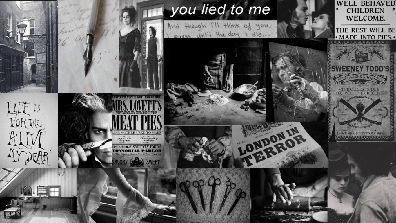 1366x768 Tim Burton Sweeney Todd Aesthetic