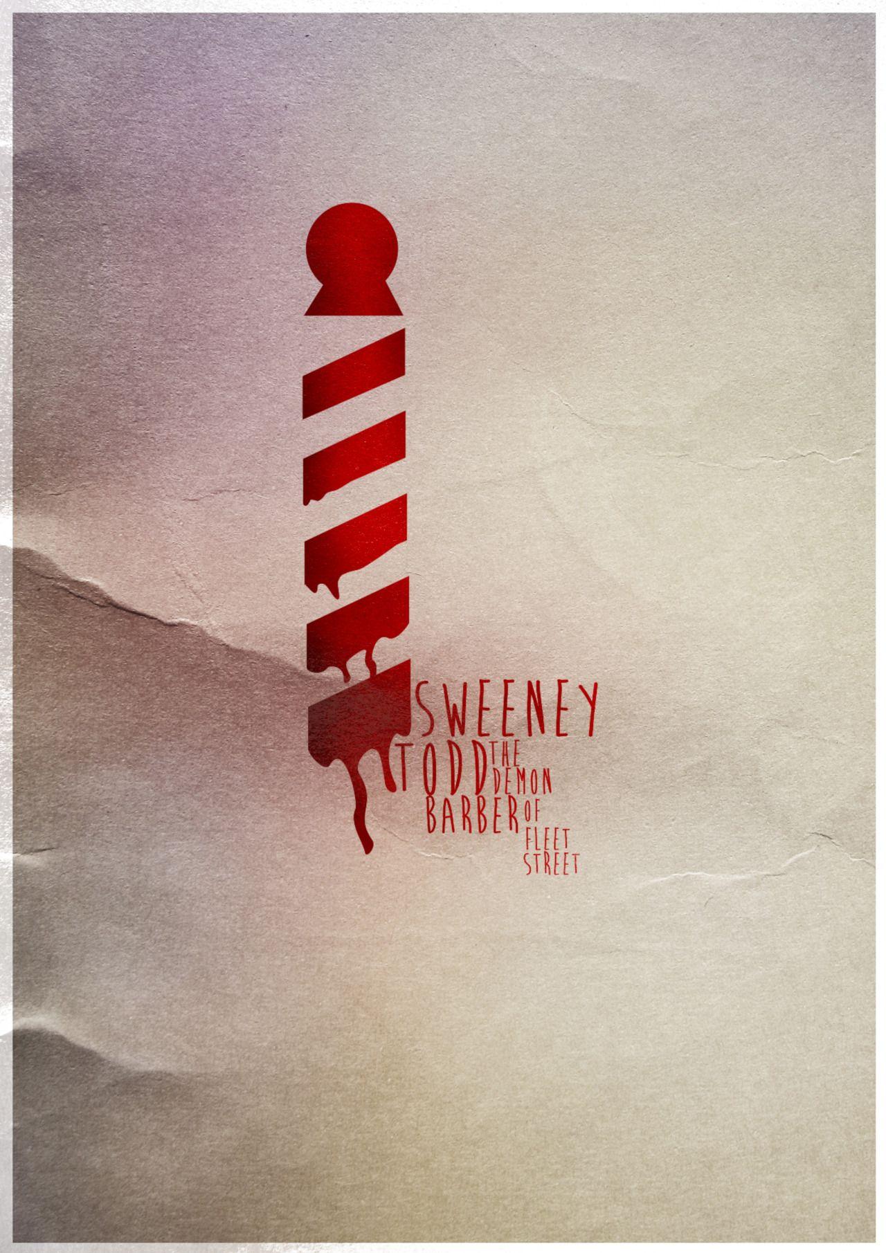 1280x1811 MINIMAL MUSICALS : Photo. Sweeney todd, Movie posters minimalist, Modern graphic art