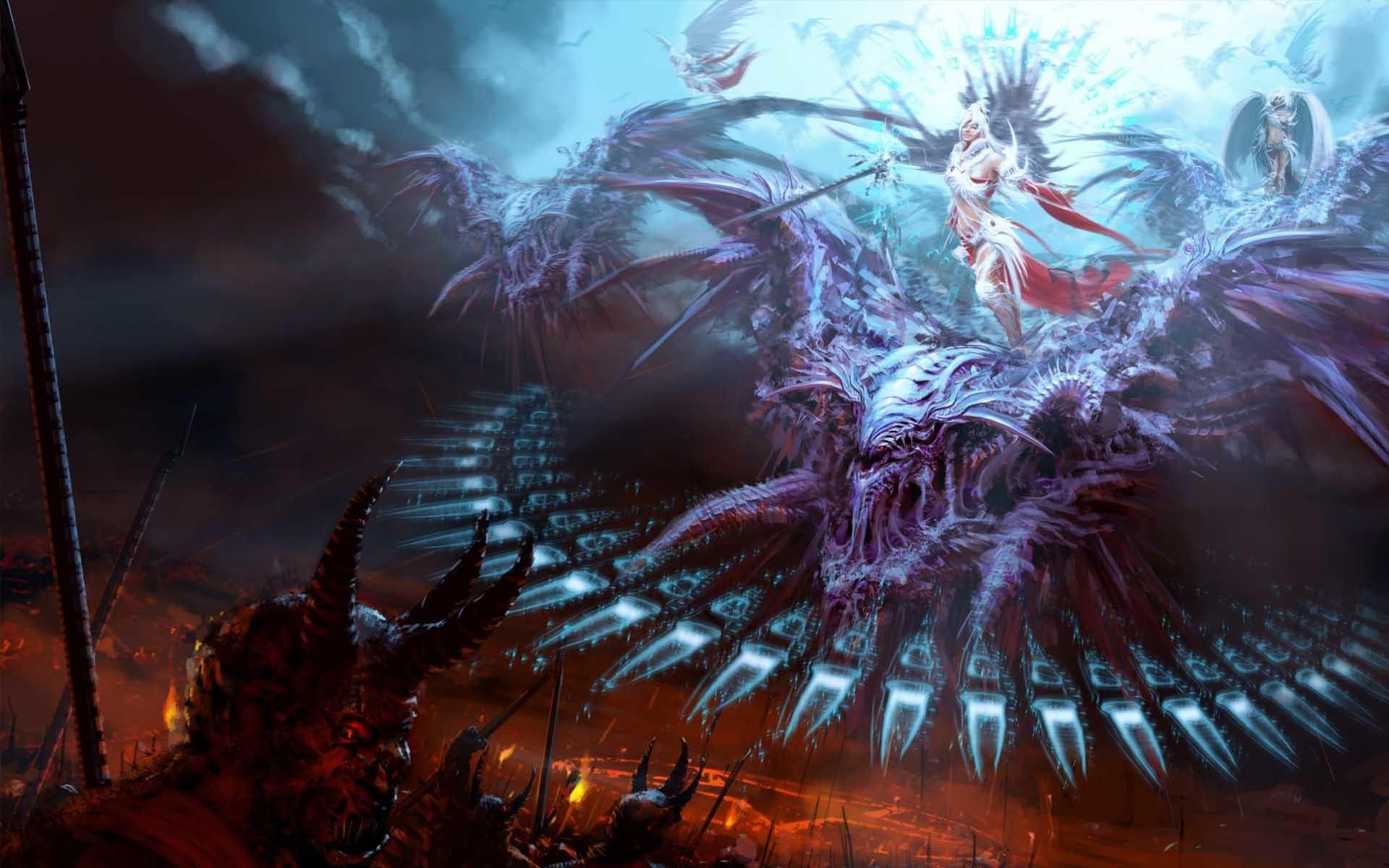 1920x1200 Dark, Evil, Anarchy, Fantasy Wallpaper, Evil, HD Wallpaper, Y Demonios Anime