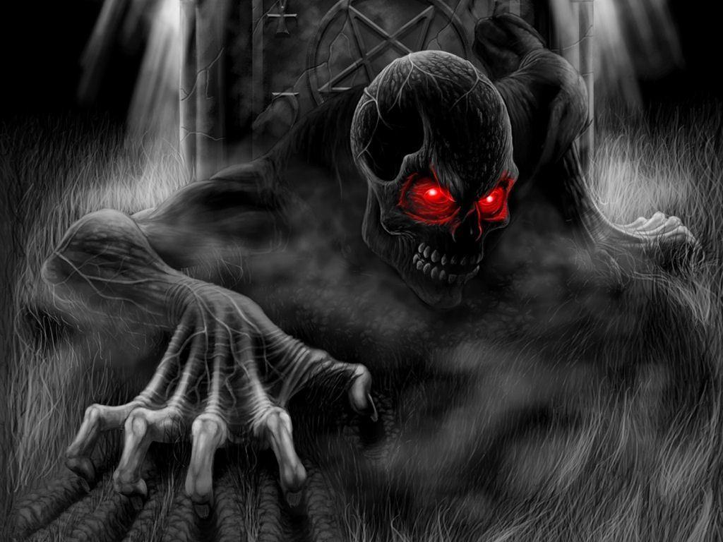 1024x768 Dark Evil Wallpaper HD