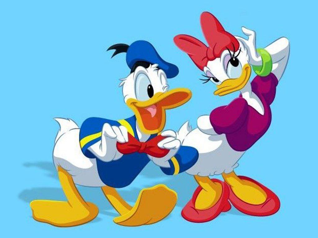 1024x768 Disney Picture Donald And Daisy Duck Adjusting Fixing Bow Tie Wallpaper HD For Mobile Phone1920x1200 :