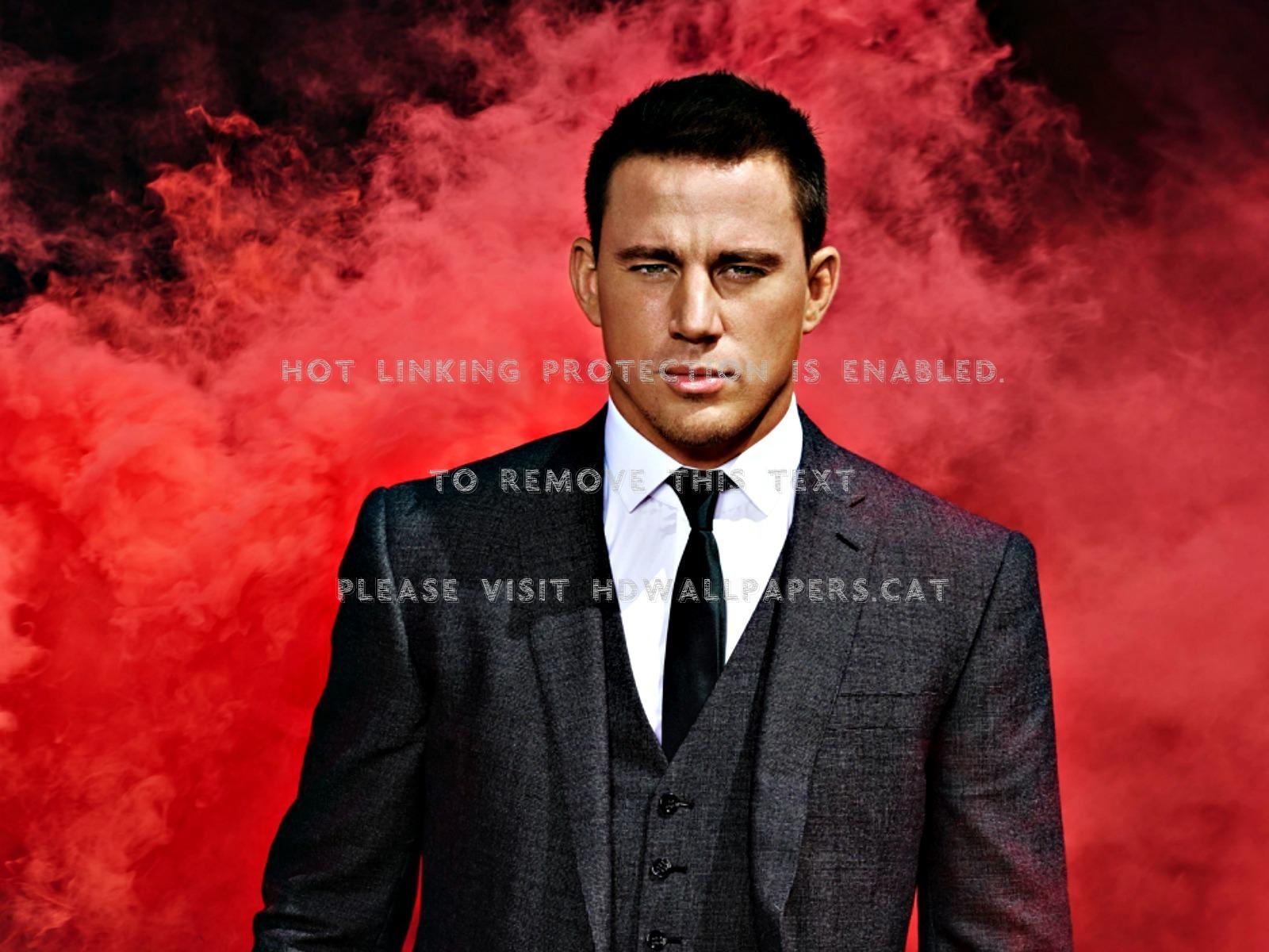 1600x1200 channing tatum smoke red man suit black