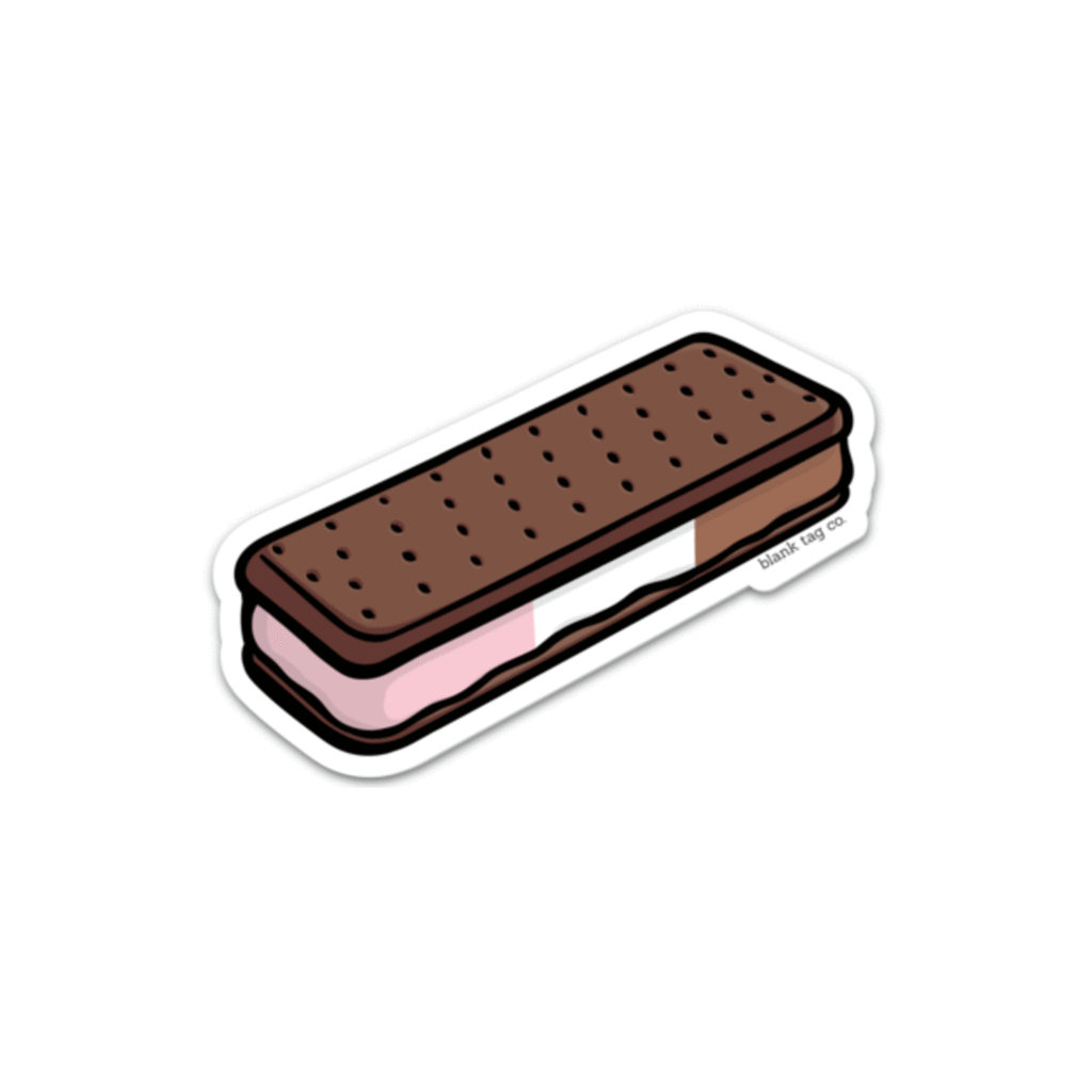 1024x1024 The Neapolitan Ice Cream Sandwich Sticker. Pegatinas bonitas, Pegatinas imprimibles, Pegatinas wallpaper