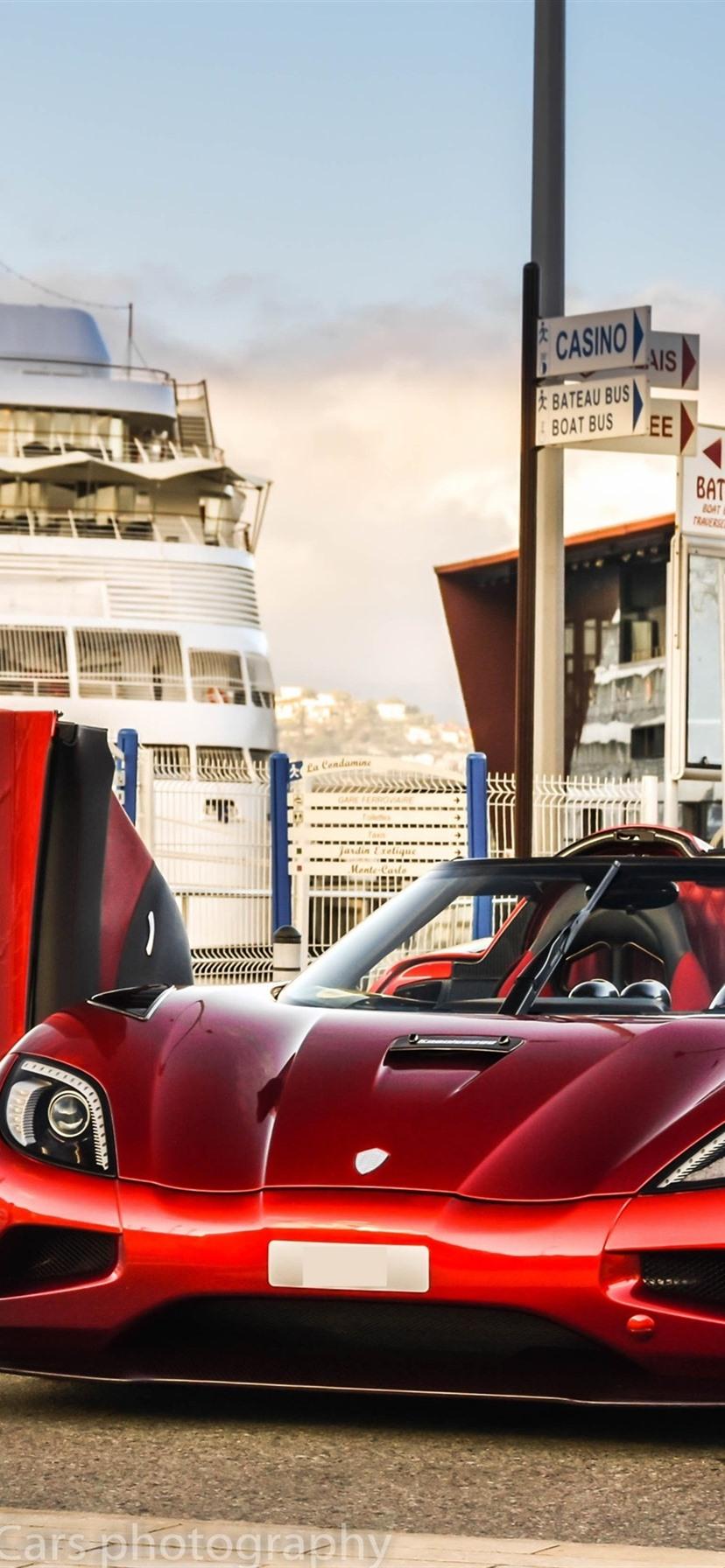 828x1792 Koenigsegg Agera R Red Supercar, Wings, Dock 1080x1920 IPhone 8 7 6 6S Plus Wallpaper, Background, Picture, Image
