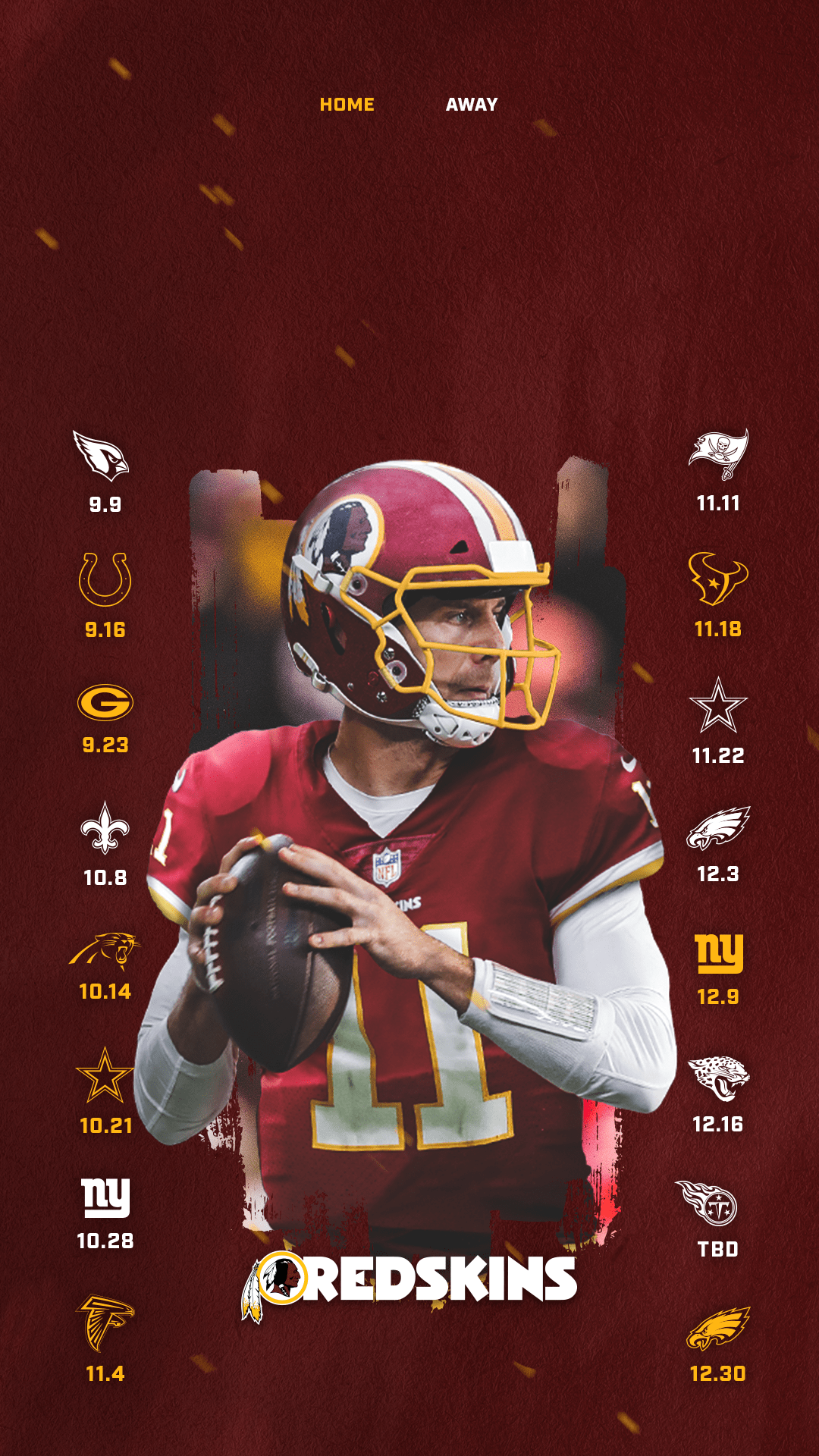 1080x1920 Free Redskins Wallpaper