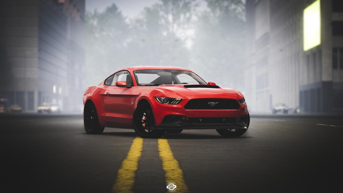 1366x768 Download 1366x768 wallpaper ford mustang, the crew video game, tablet, laptop, 1366x768 HD image, background, 19538