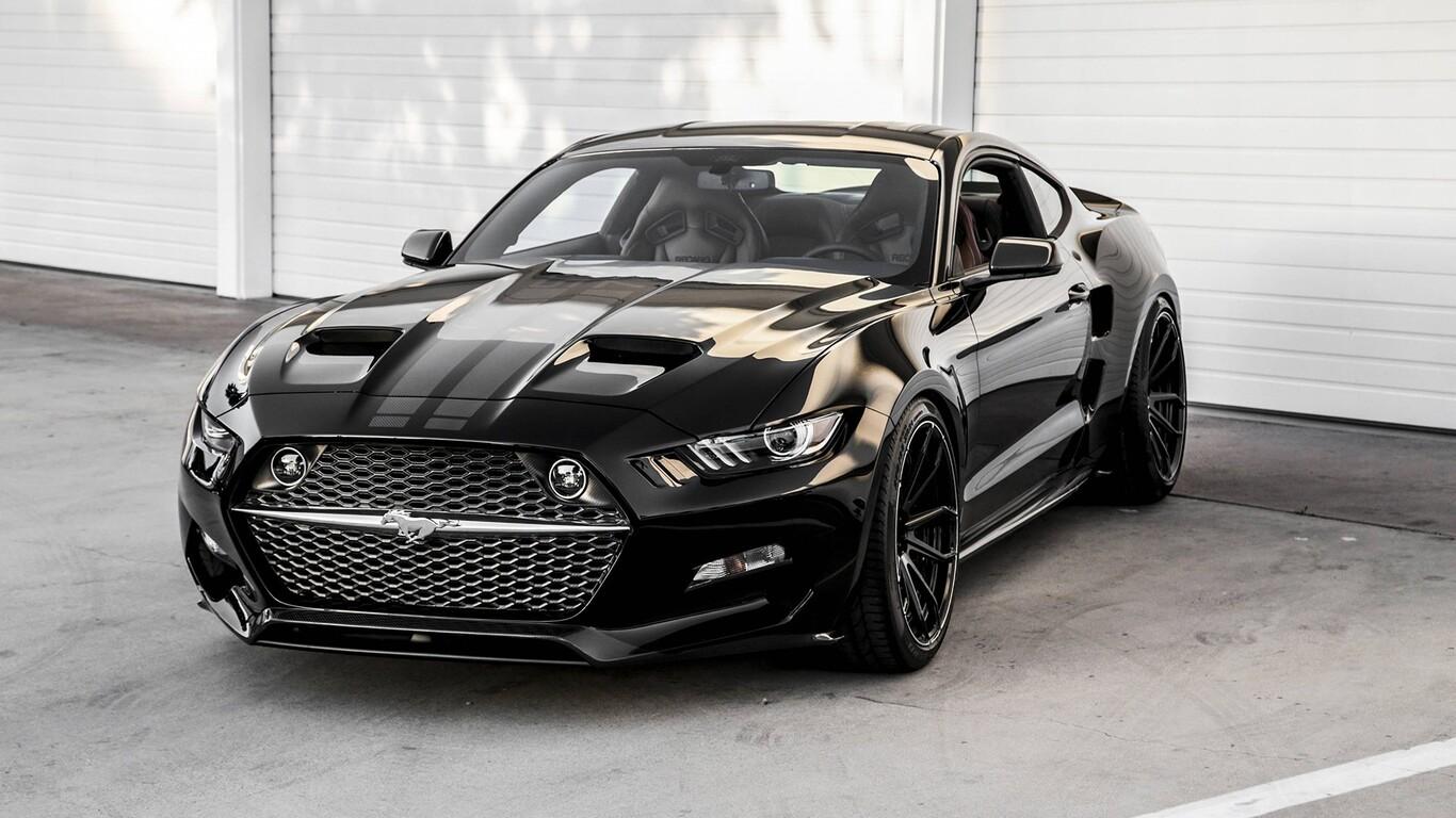 1366x768 Ford Mustang GT Black 1366x768 Resolution HD 4k Wallpaper, Image, Background, Photo and Picture