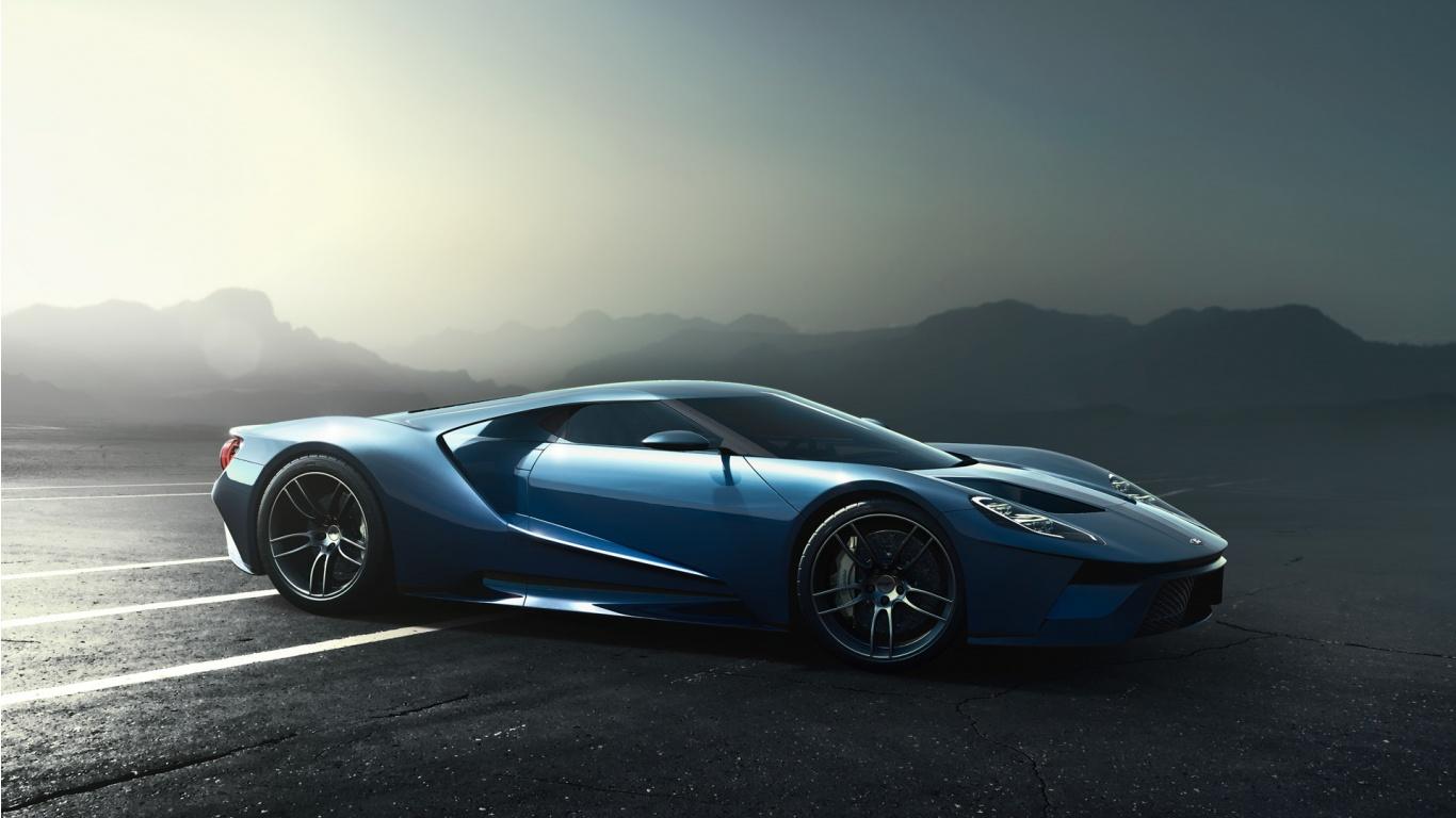 1366x768 Ford GT 2017 Wallpaper