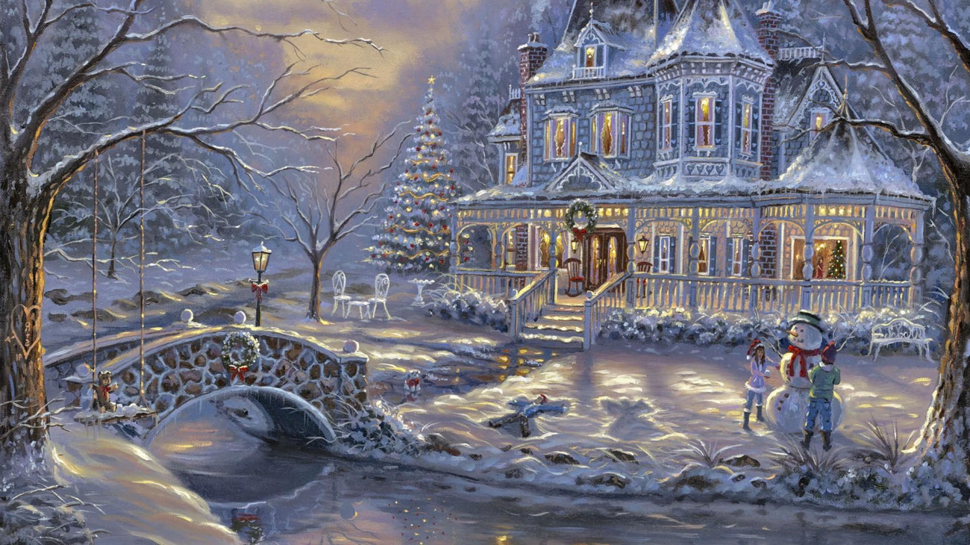 1920x1080 Victorian Winter HD Wallpaper