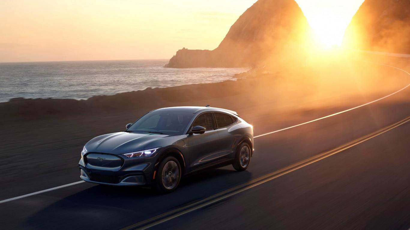 1366x768 Download wallpaper: Ford Mustang Mach E 1366x768
