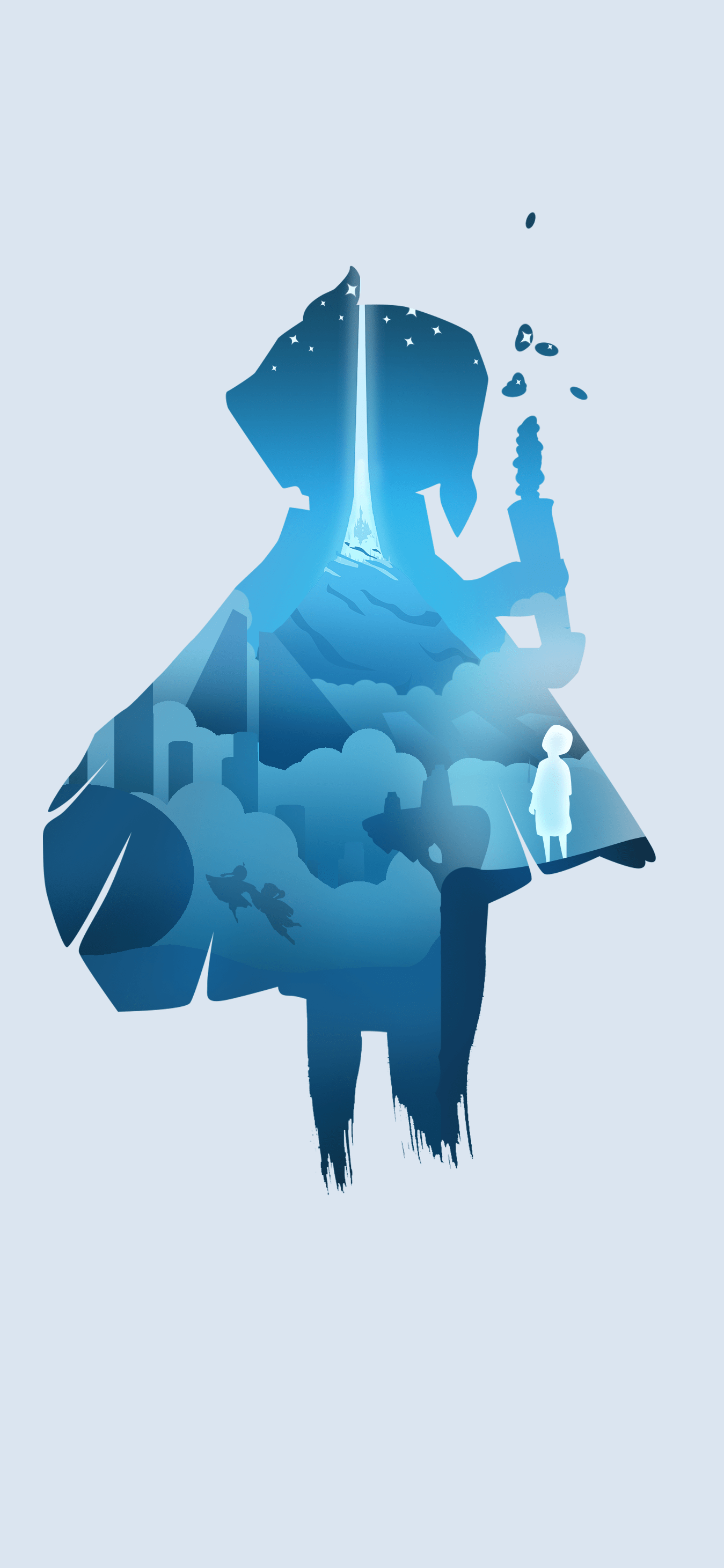 1349x2923 Made a Sky phone wallpaper. Could be improved more but I'm happy with it as it is