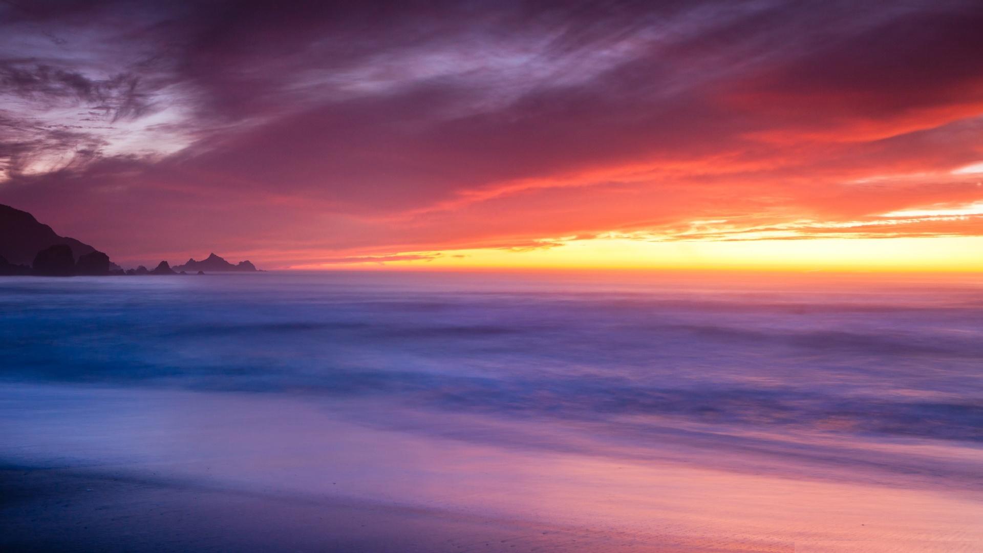 1920x1080 California Beach Wallpaper