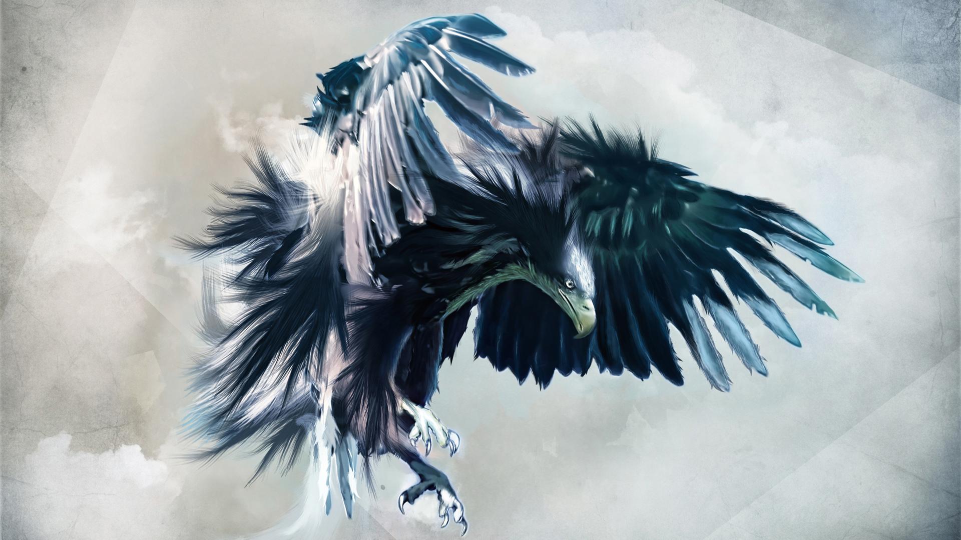 1920x1080 artistic, eagle wallpaper