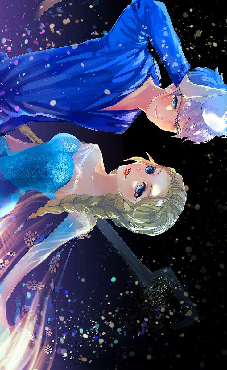 736x1199 a beautiful couple. Jack frost, Jack frost and elsa, Disney art