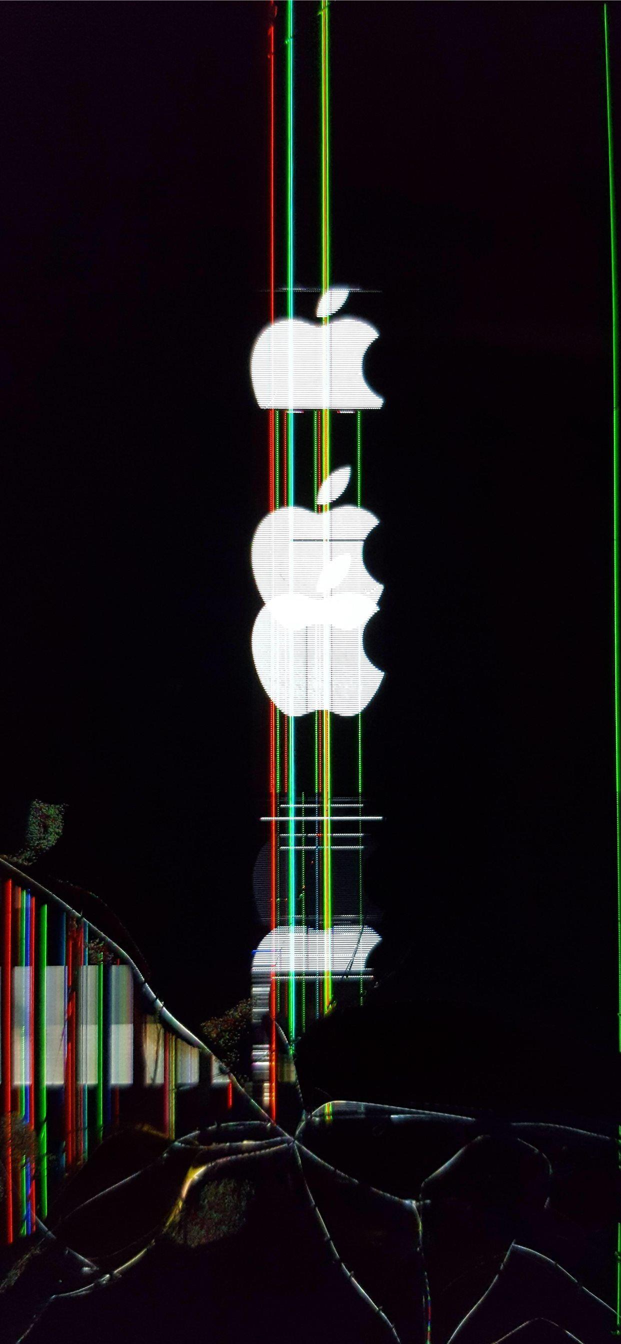 1242x2688 HD iPhone Broken Screen Wallpaper