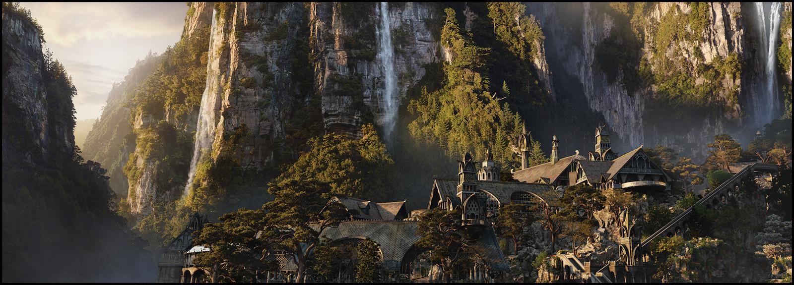 1600x575 The Hobbit Trilogy / Rivendell Assorted views, Daniel Bayona