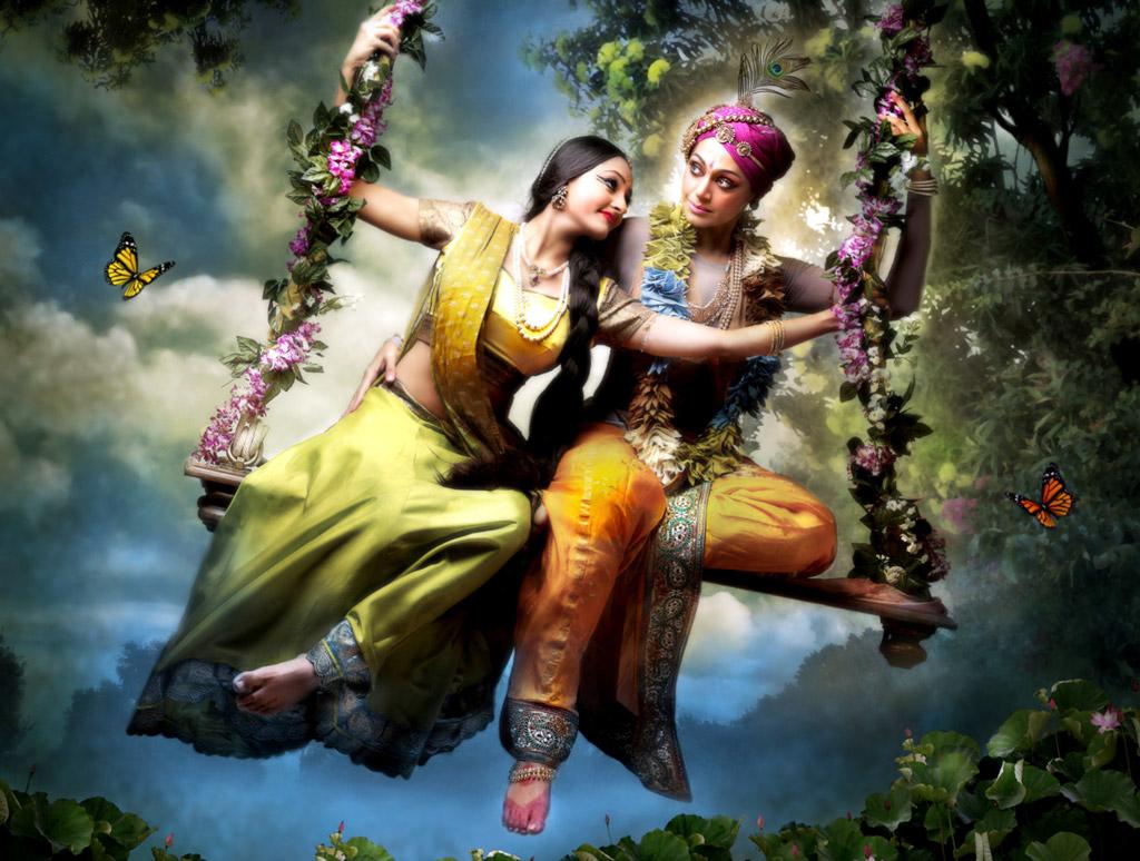 1024x774 Bhagwan Ji Help me: Lord Krishna and Radha Wallpaper, Background in HD