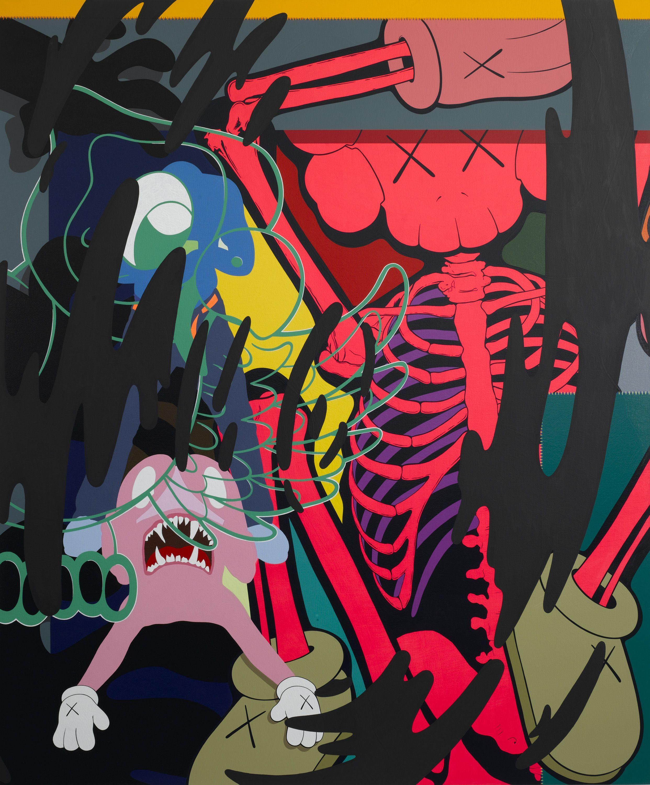2485x3000 Kaws iPhone Wallpaper
