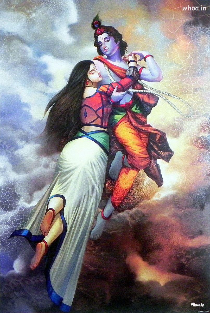 807x1200 The HD Image Of Lord Krishna And Radha In The Bramhand Radha HD HD Wallpaper