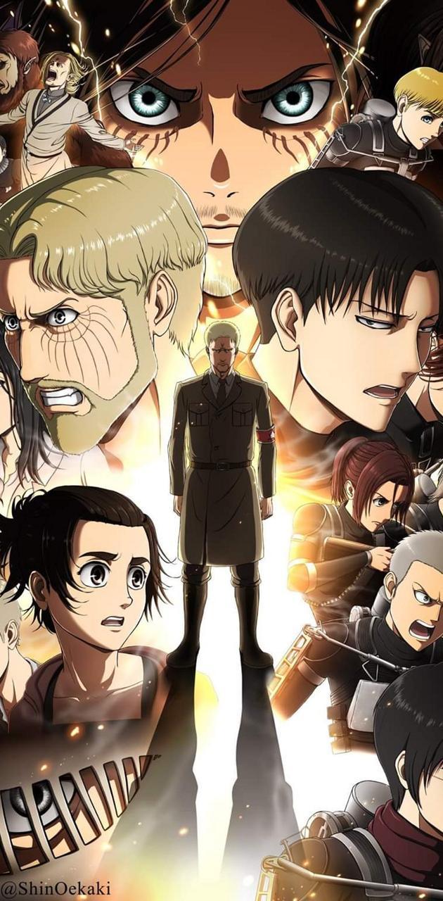 630x1280 Attack on titan wallpaper