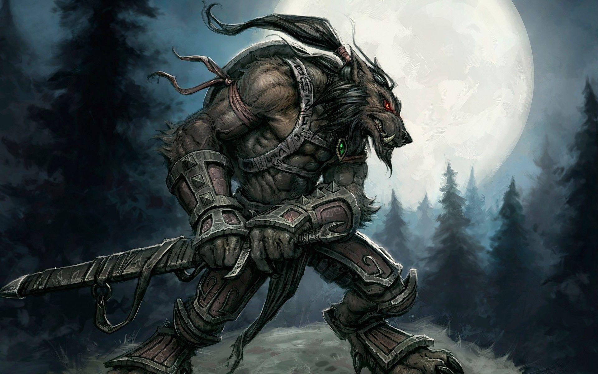 1920x1200 Werewolf Wallpaper