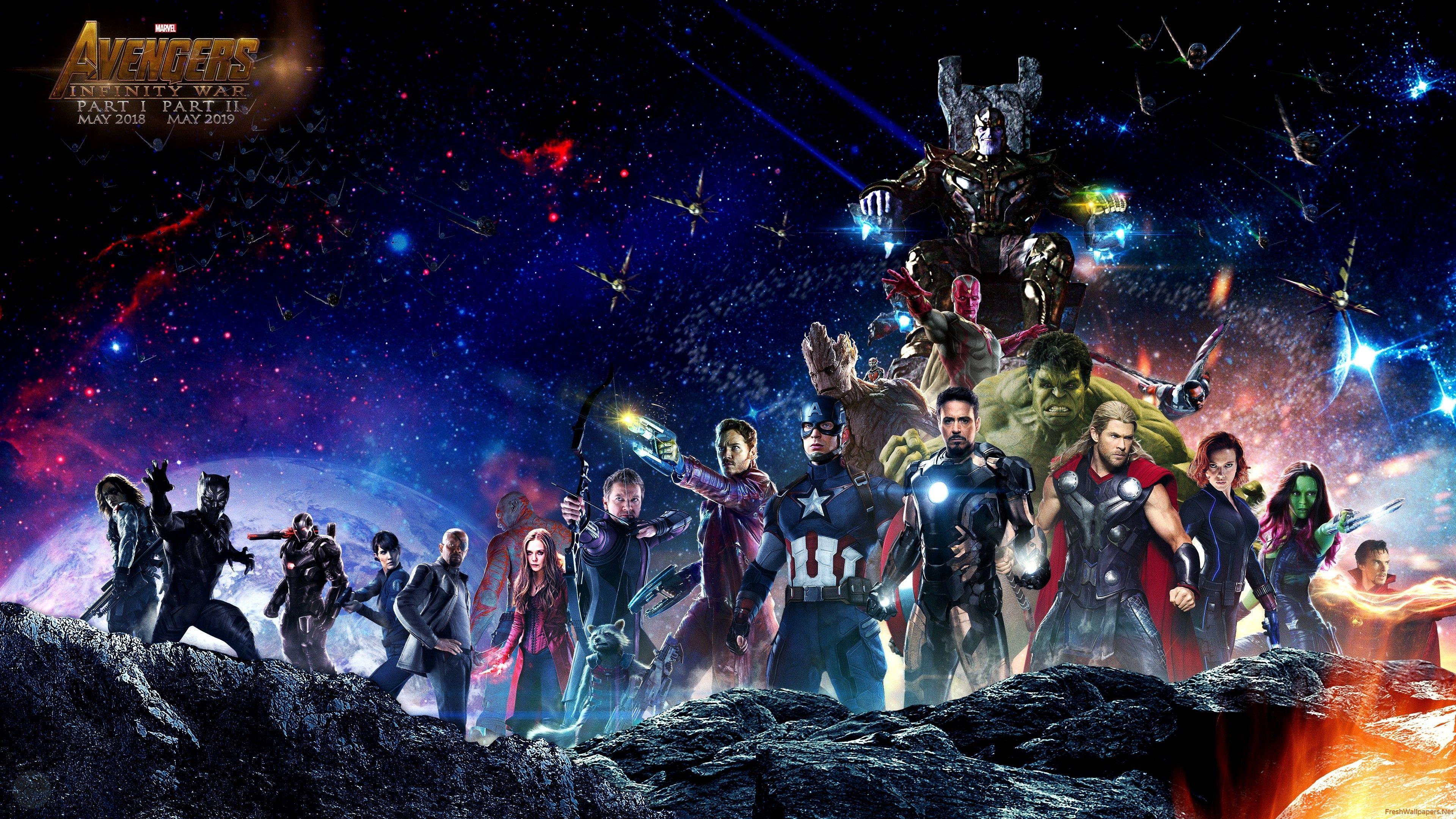 3840x2160 Marvel Infinity War [3840 x 2160]. Marvel wallpaper, Avengers wallpaper, Marvel background