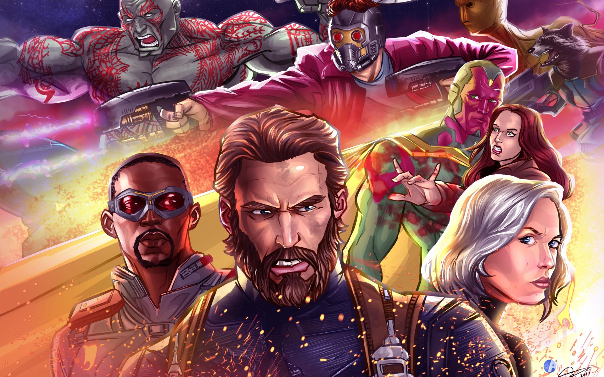 1920x1200 Avengers Infinity War 2018 Artwork Wallpaper for Widescreen Desktop PC 1920x1080 Full HD