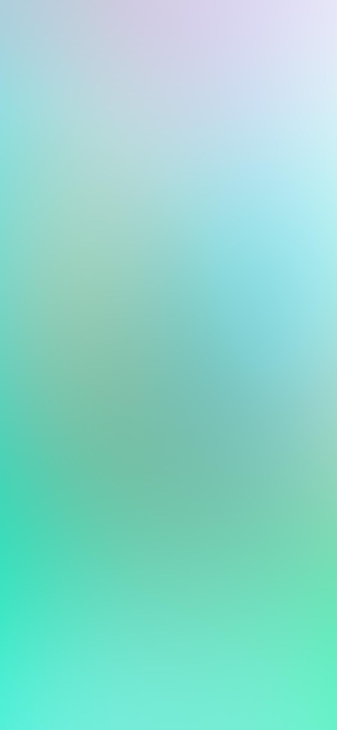 1125x2436 Blur Gradation Blue Green Wallpaper