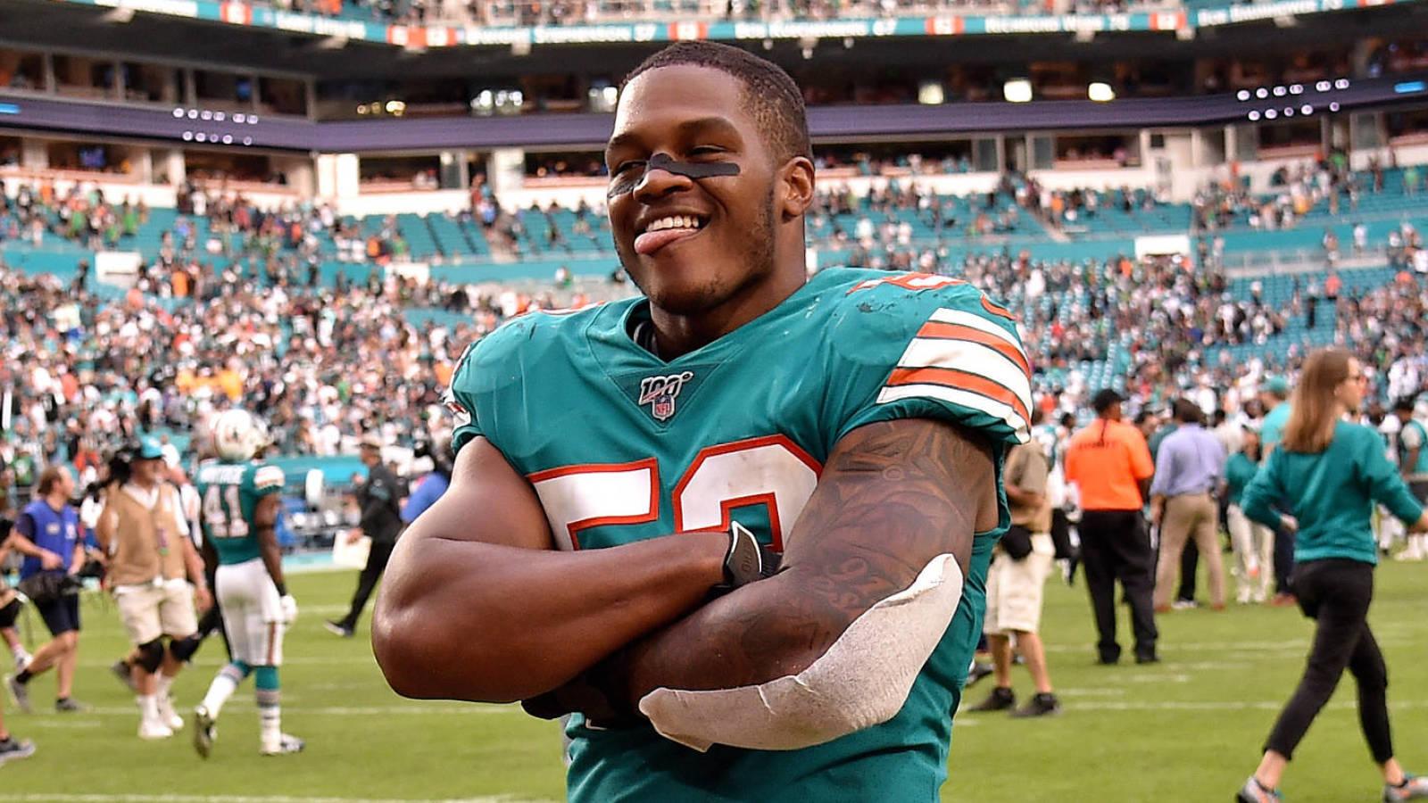 1600x900 Dolphins trade LB Raekwon McMillan to Raiders