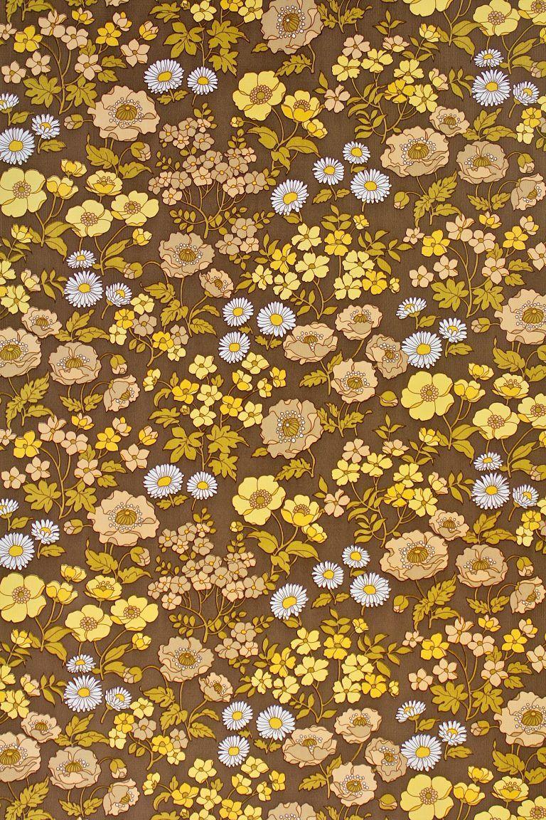 768x1152 Brown Background Floral Wallpaper. Vintage floral wallpaper, Floral wallpaper, Wallpaper vintage