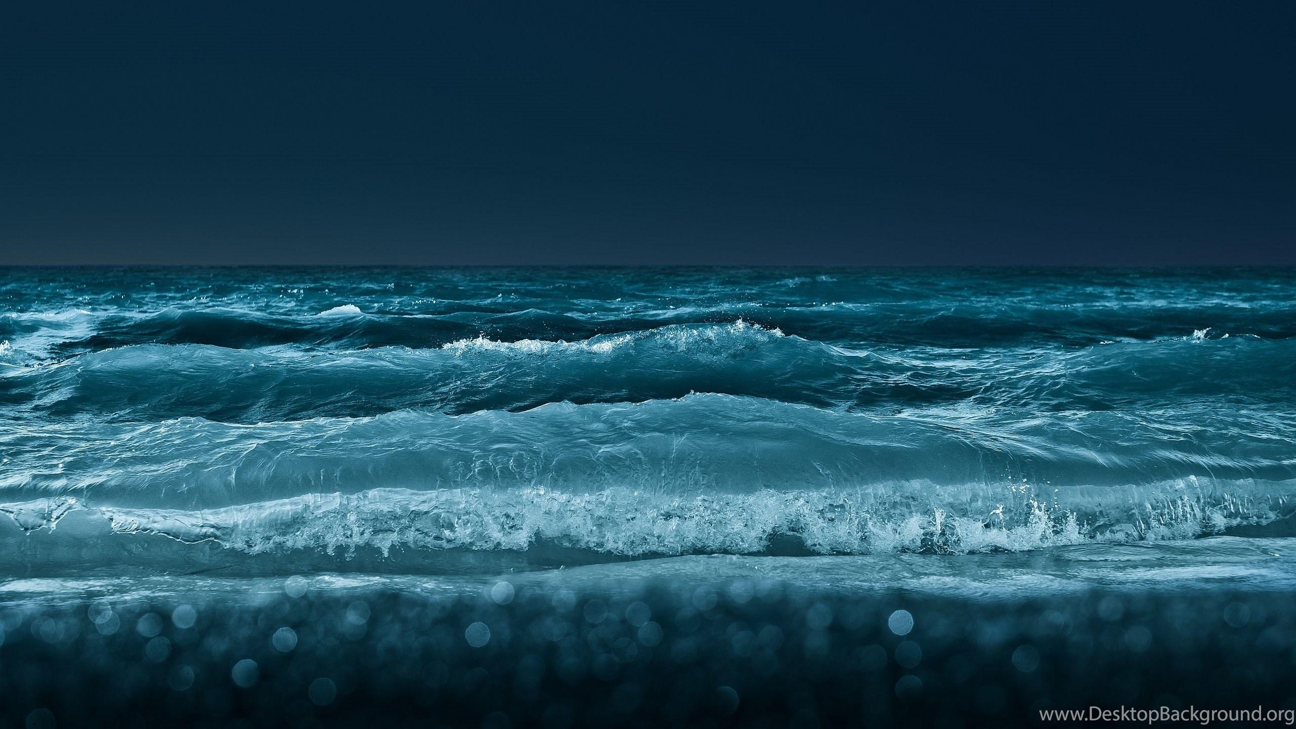 2560x1440 Ocean Waves Wallpaper HD Desktop Background
