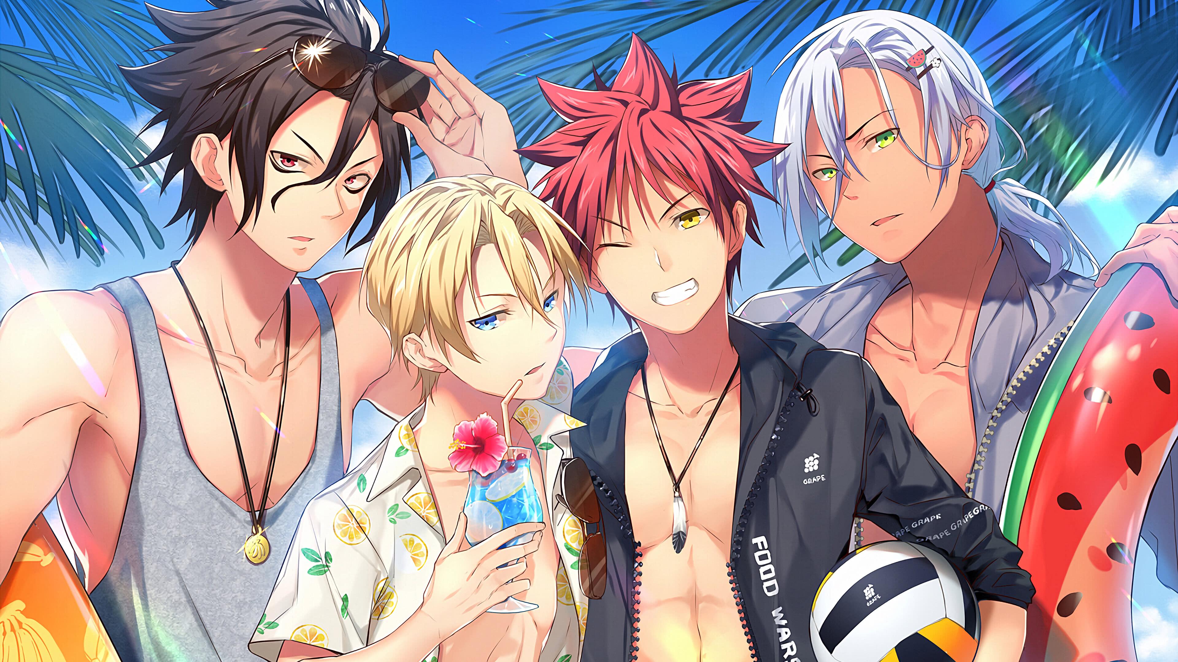 3840x2160 Food Wars Shokugeki No Soma Male Characters Uhd 4k