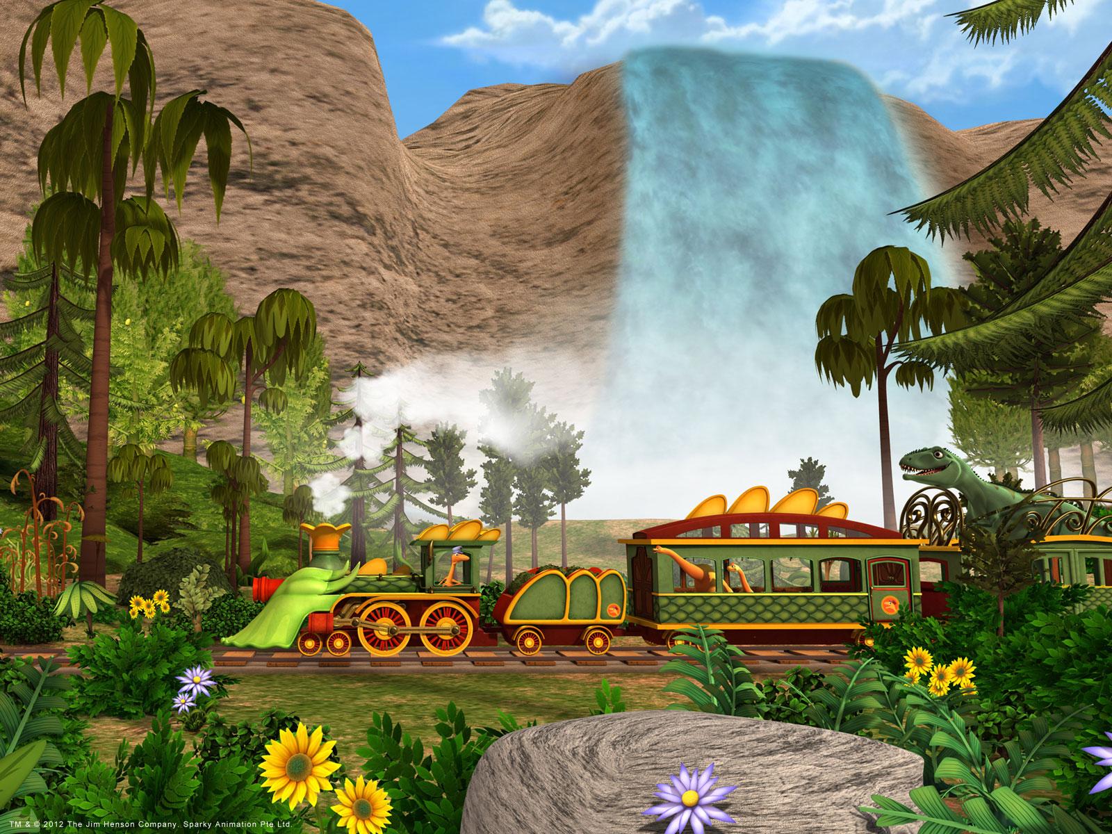 1600x1200 Download Wallpaper TrainDinosaur Train