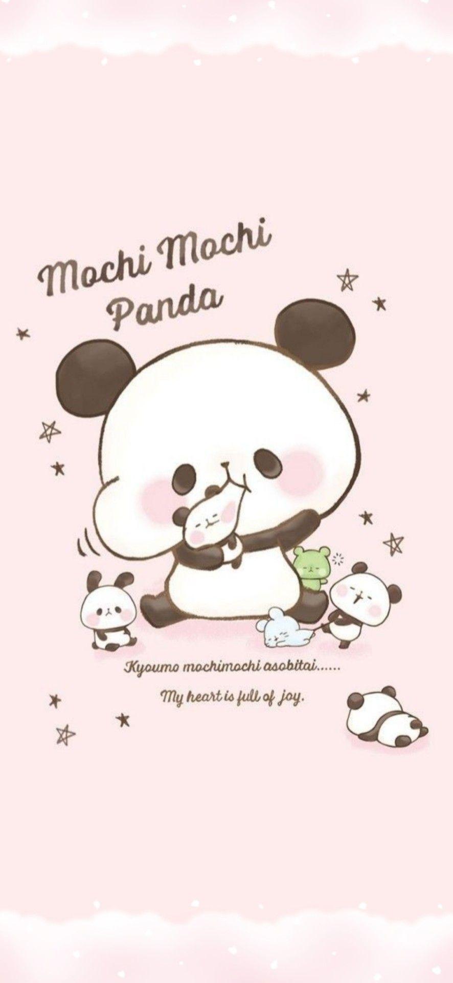 886x1920 Mochi Panda Wallpaper