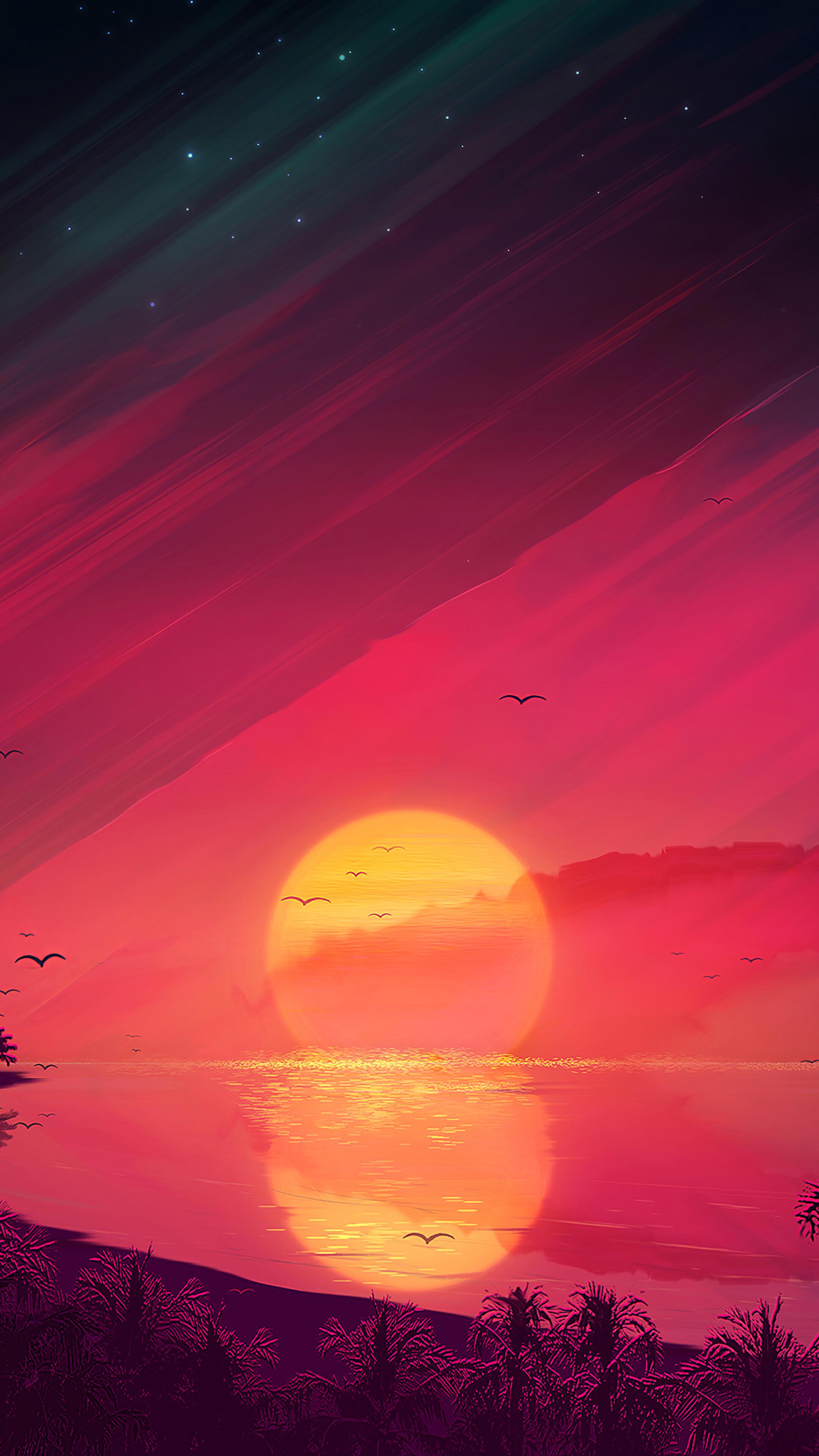 Sunset Illustration Wallpapers Top Free Sunset Illustration