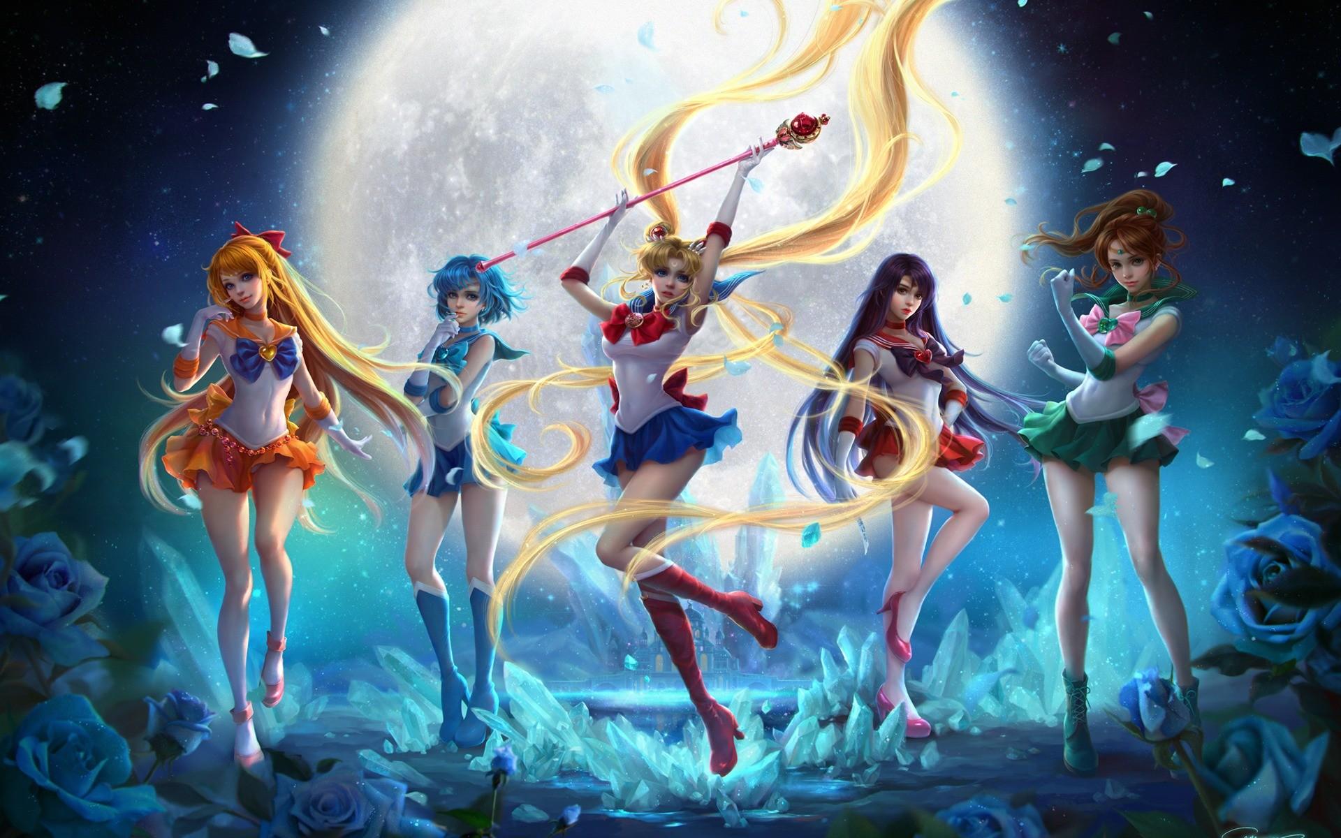 1920x1200 Sailor Moon Moon Crystal Wallpaper