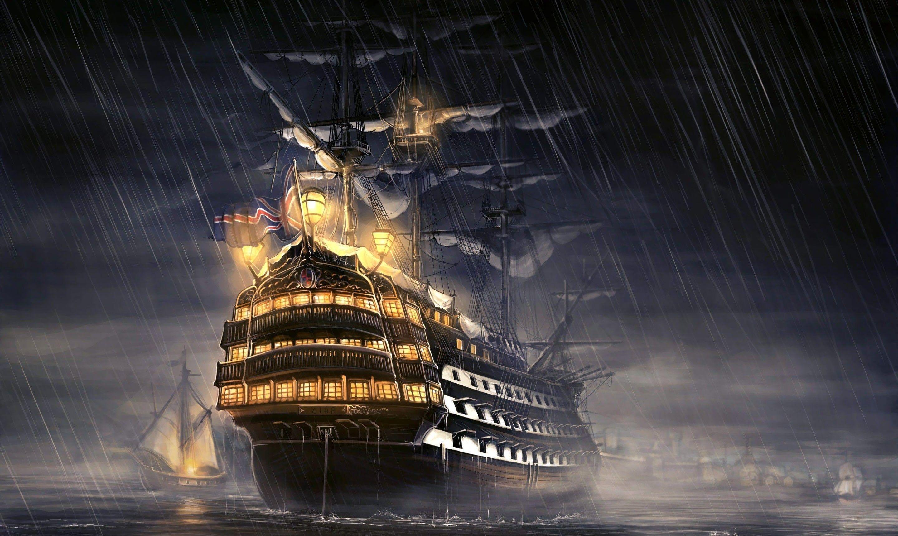 2880x1720 Pirates Of The Caribbean All Ships Wallpaper